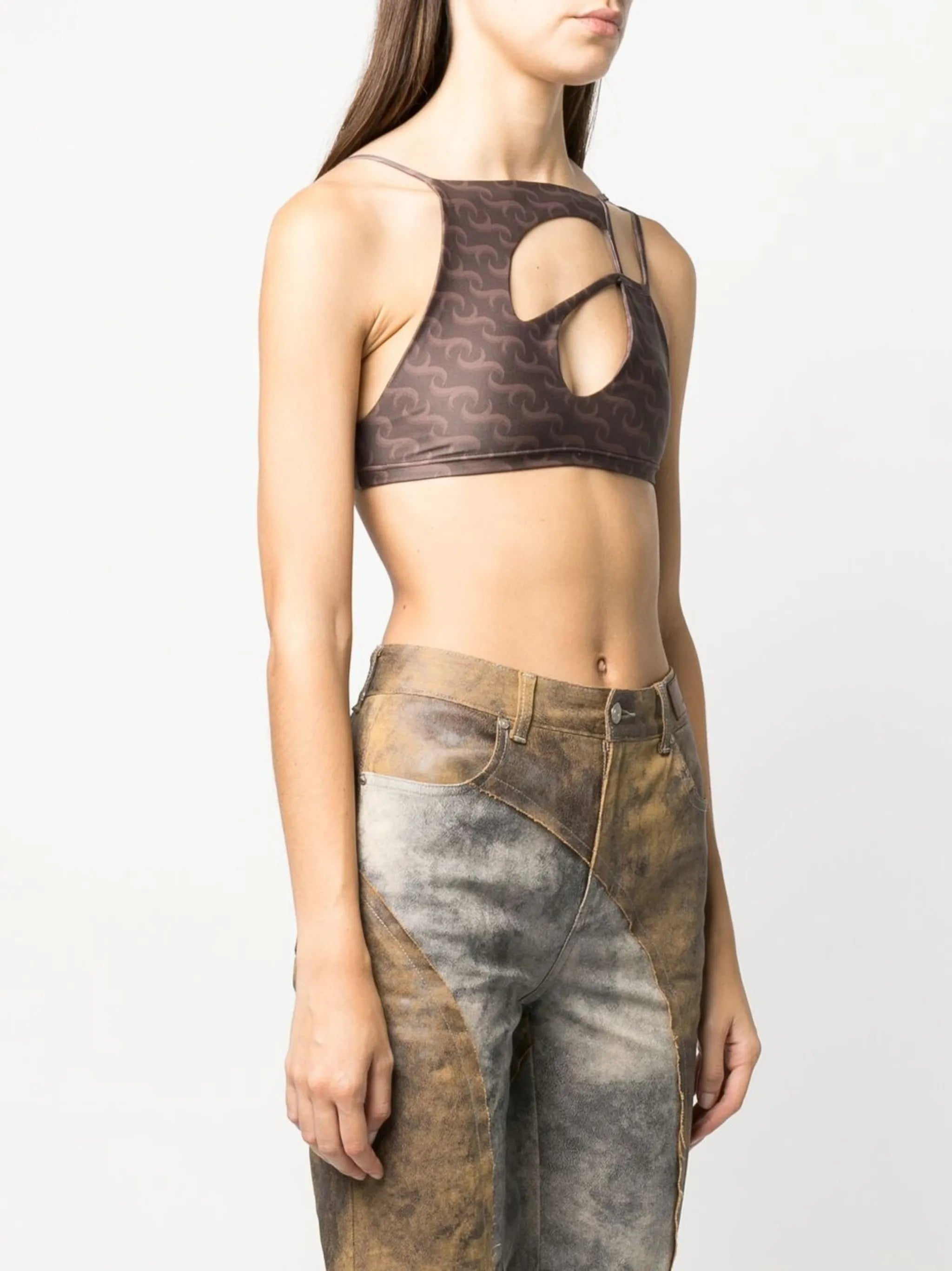 asymmetric cropped top