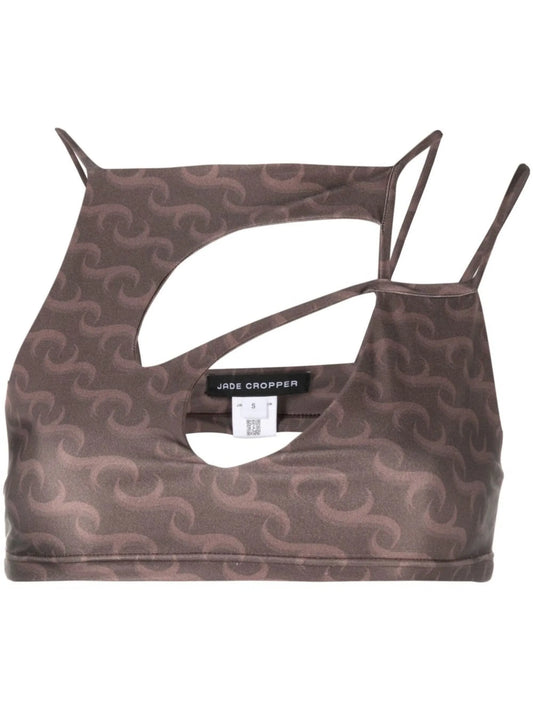 asymmetric cropped top