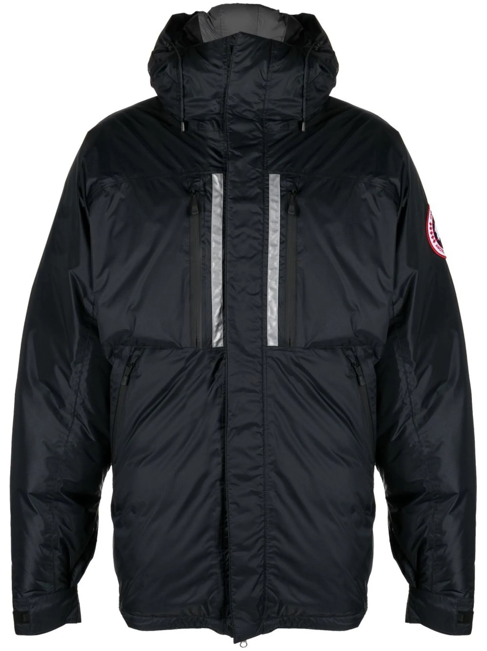 Skreslet hooded down jacket