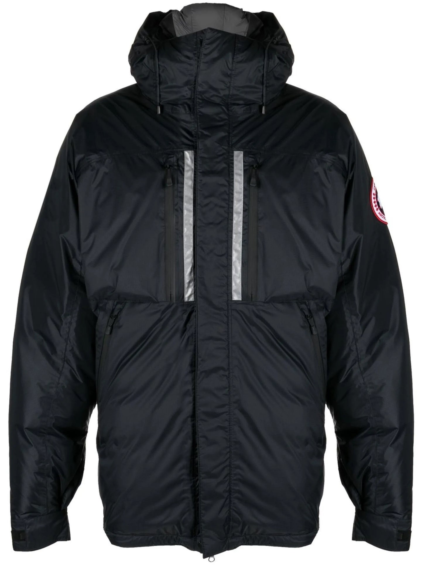 Skreslet hooded down jacket