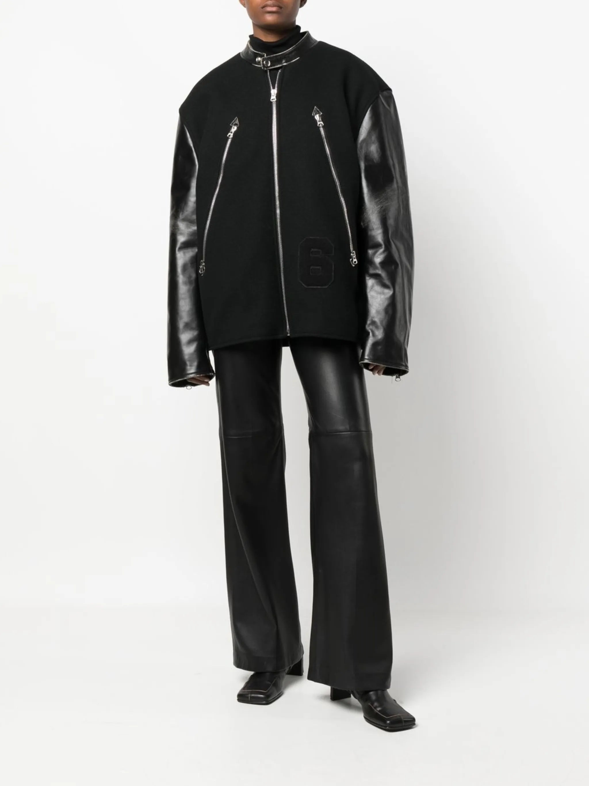 6 panelled bomber jacket