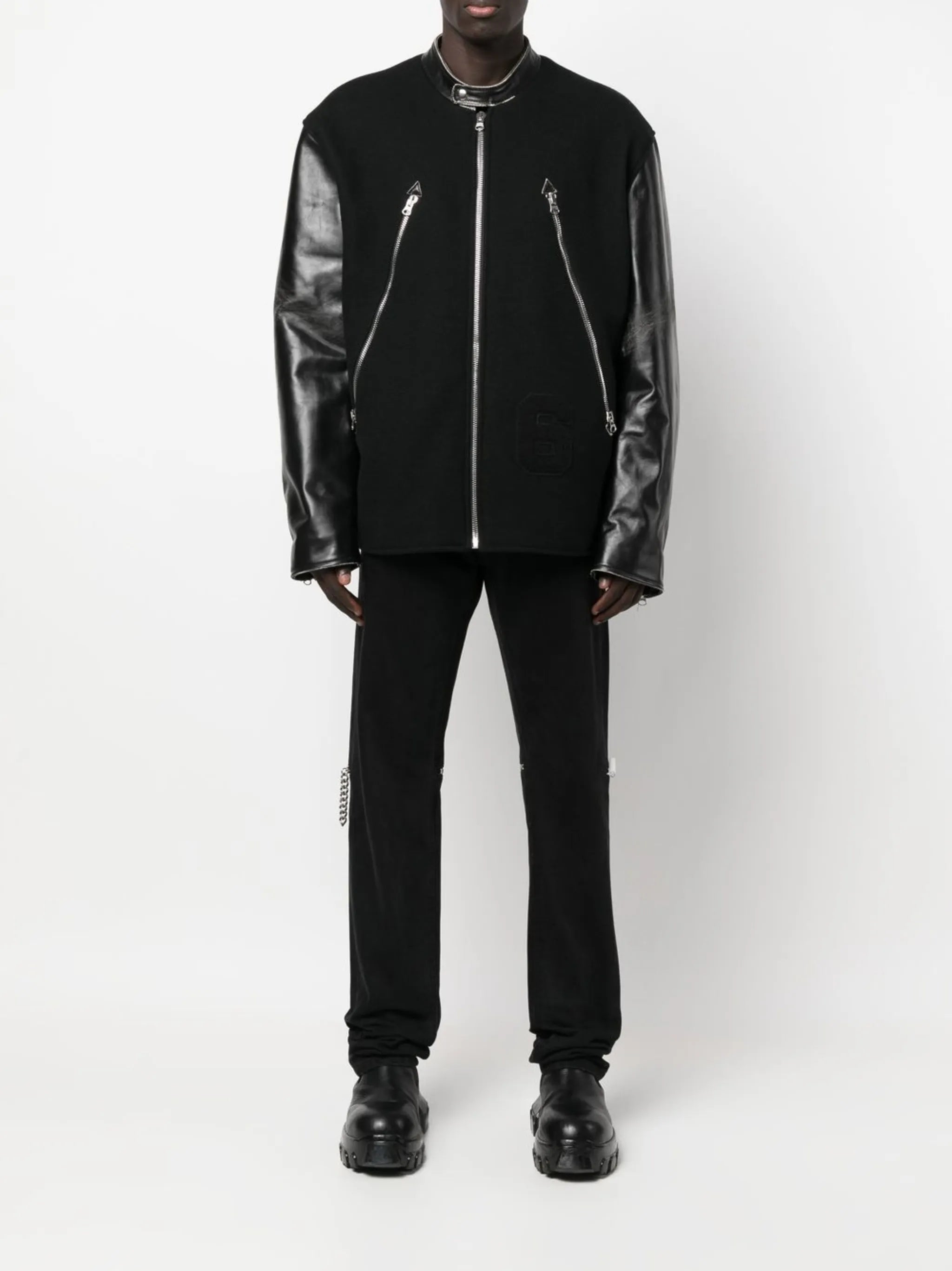 6 panelled bomber jacket