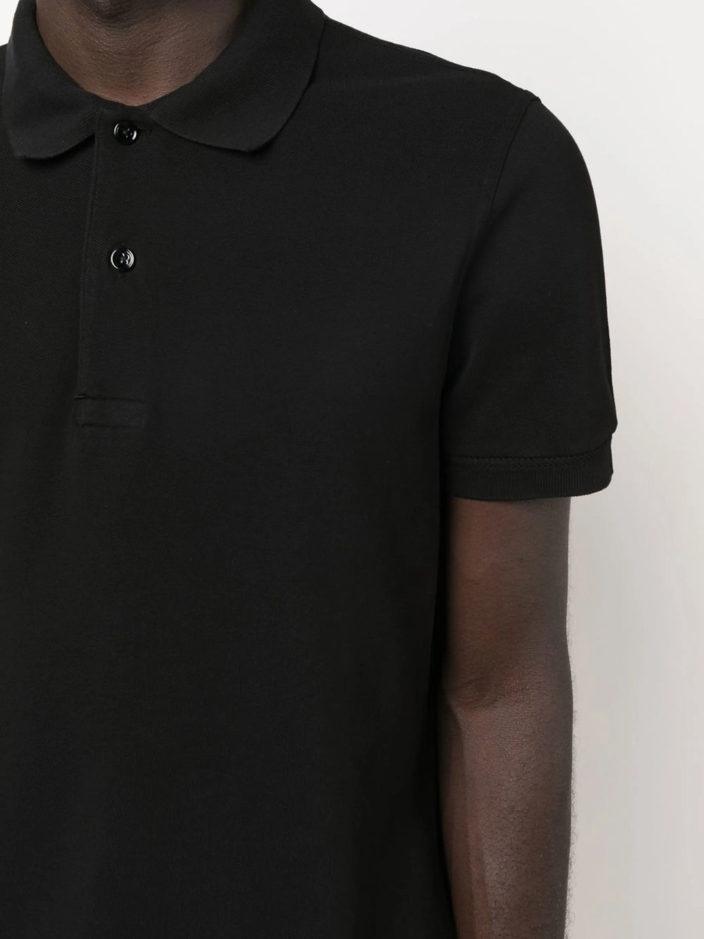 short-sleeve cotton polo shirt