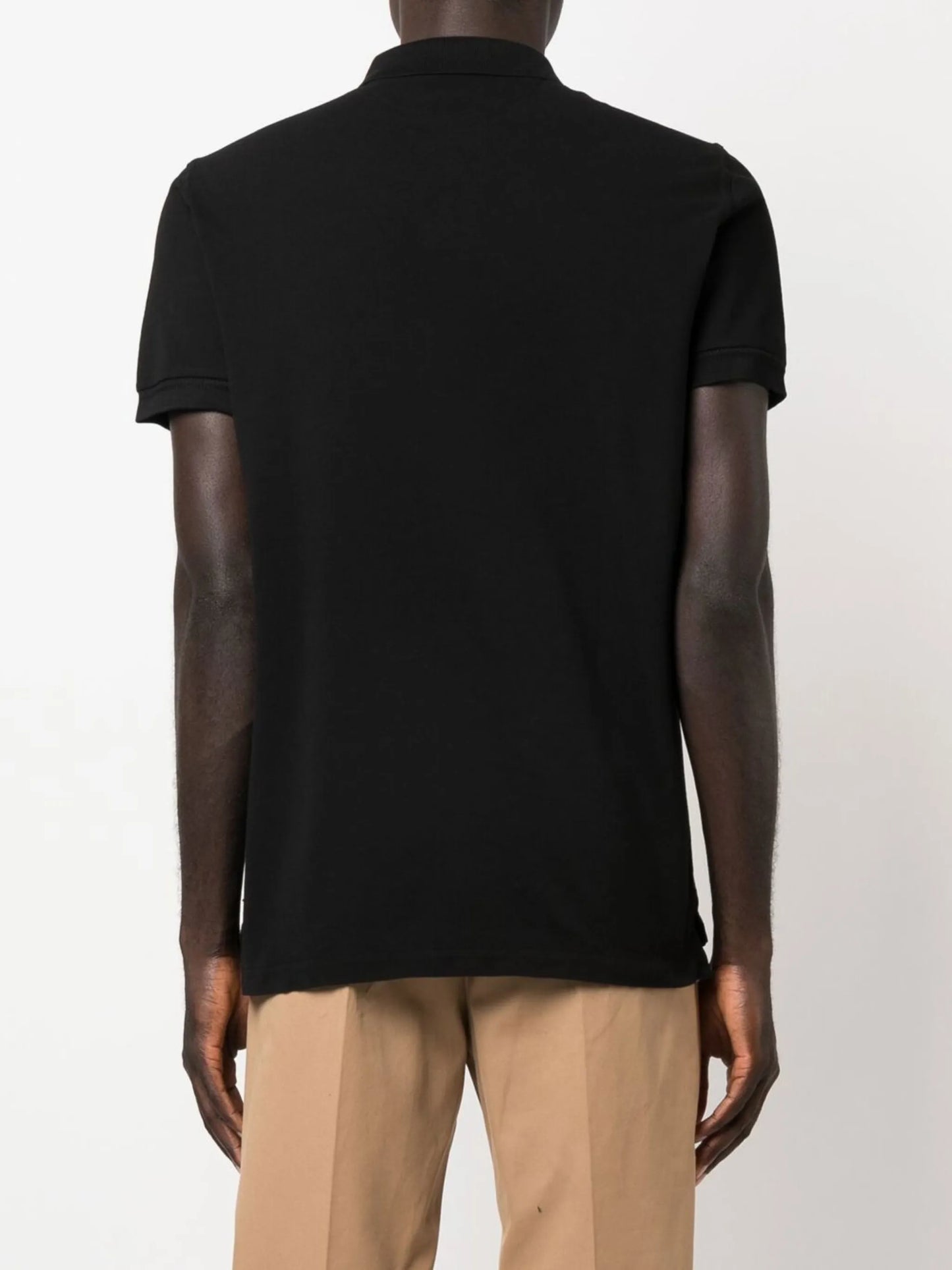 short-sleeve cotton polo shirt
