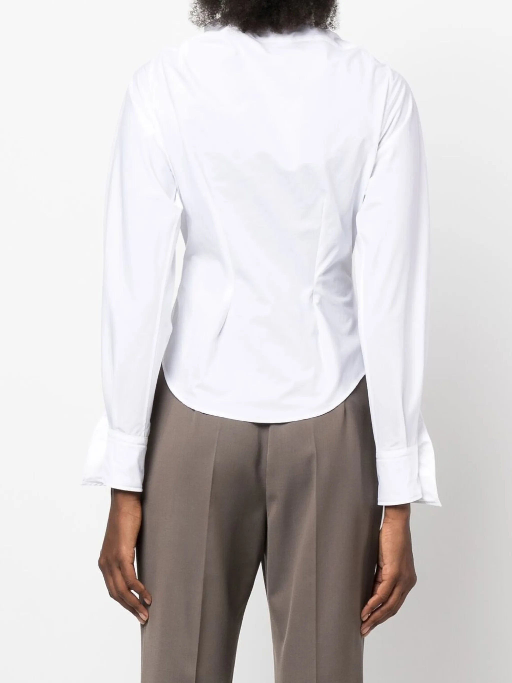 Drunken asymmetric shirt