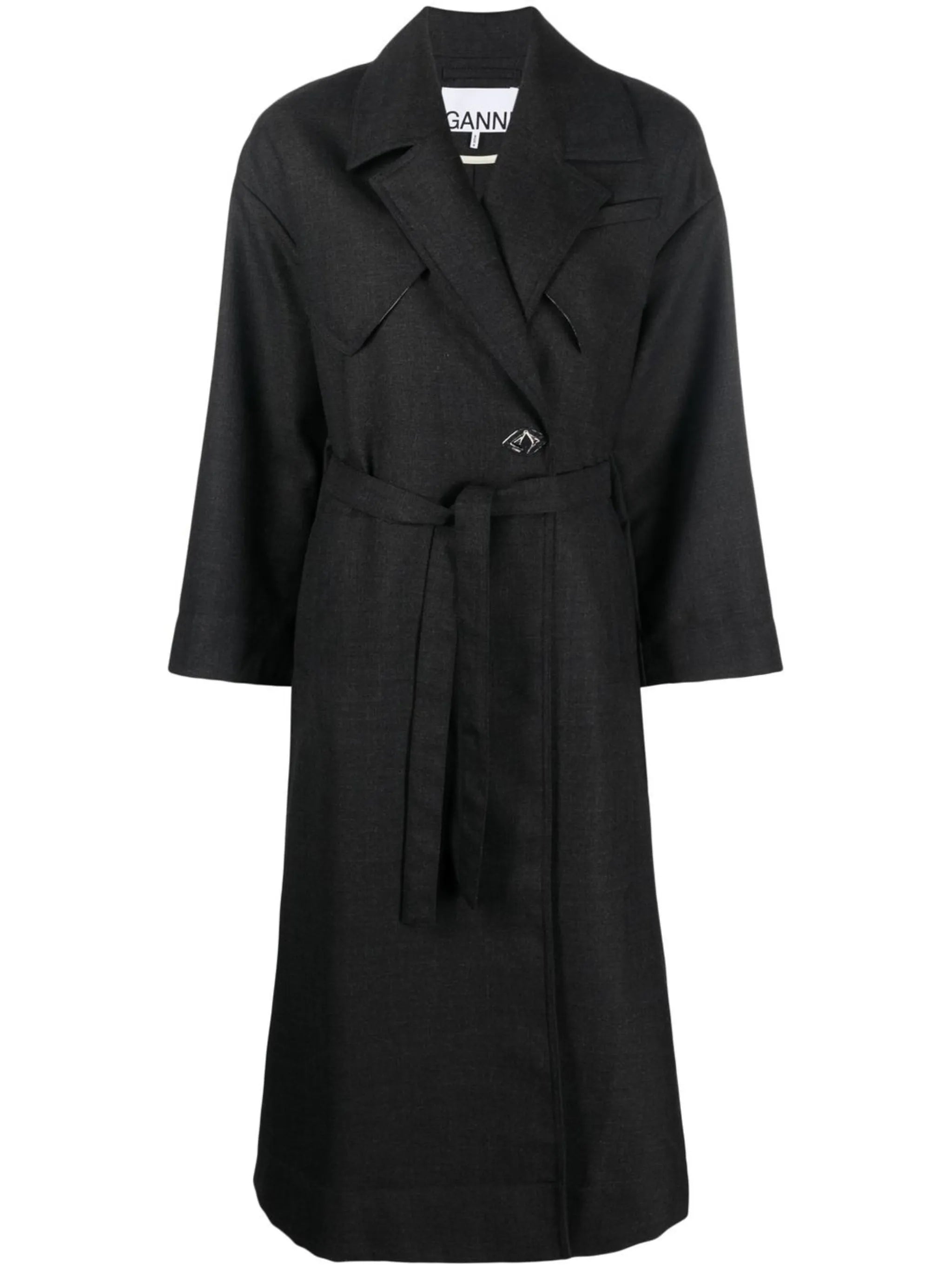 twill trench coat