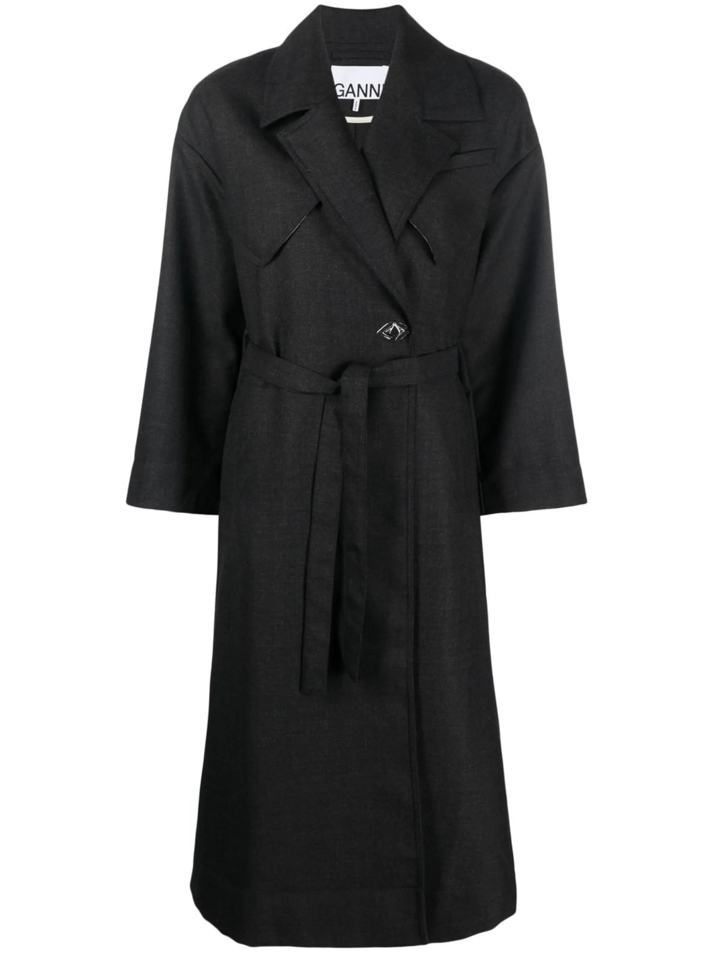 twill trench coat