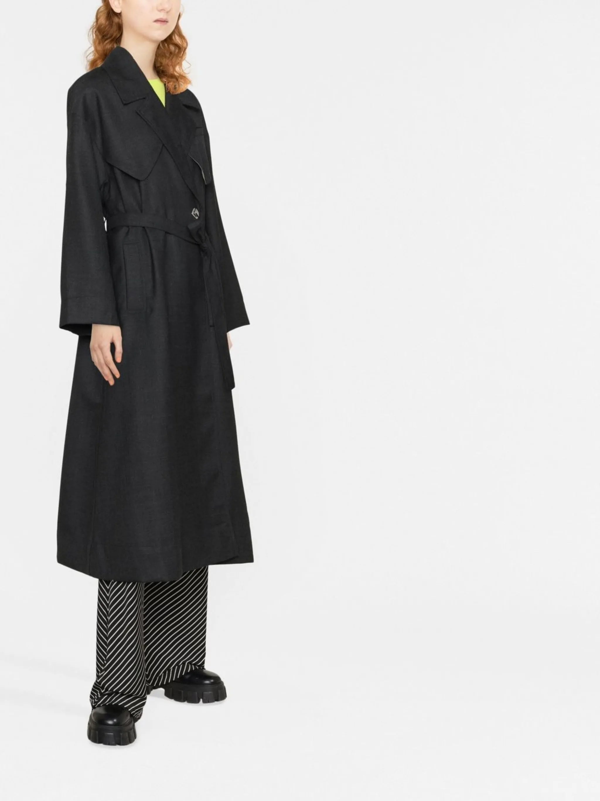 twill trench coat