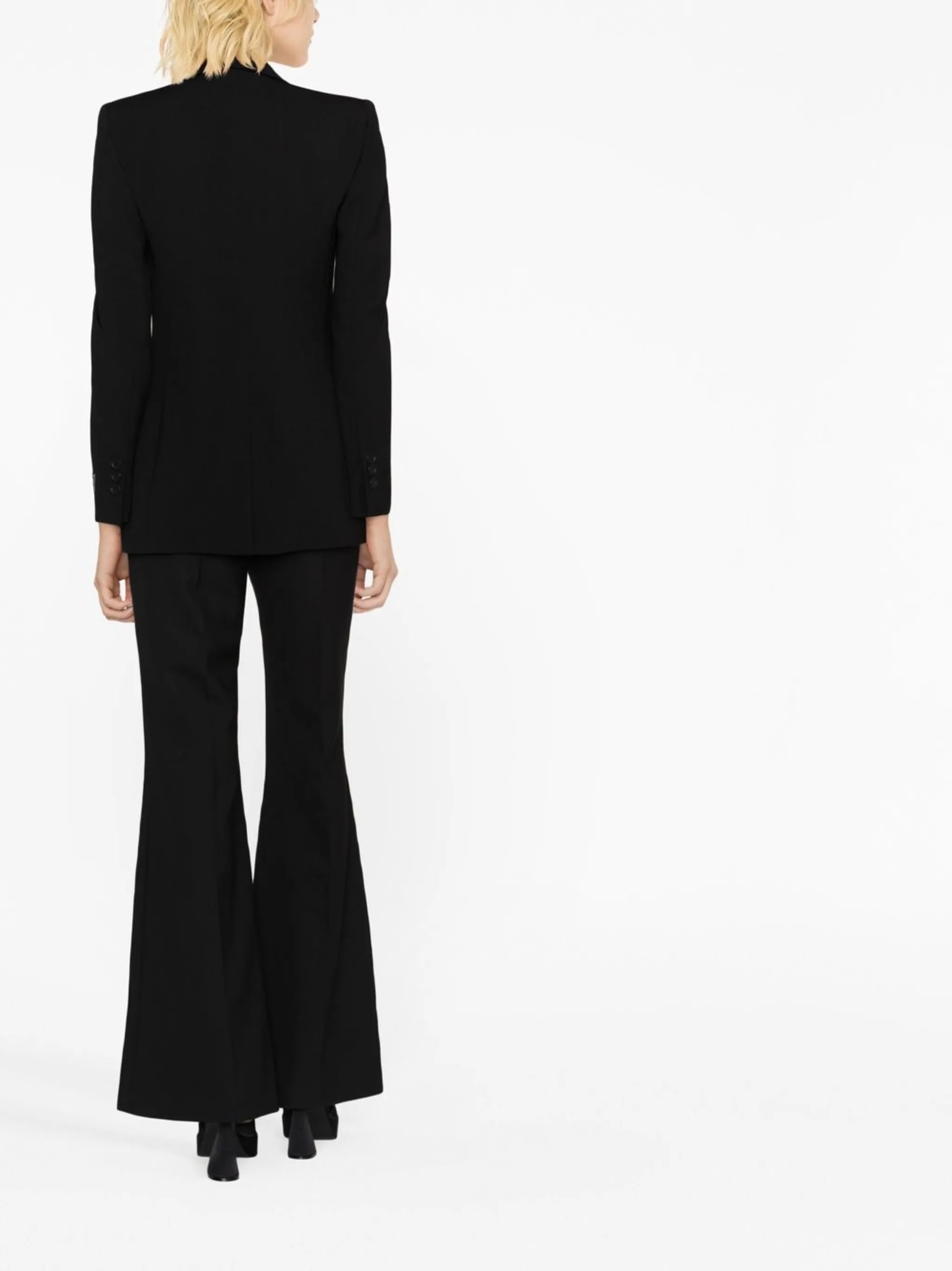 cut-out single-breasted blazer