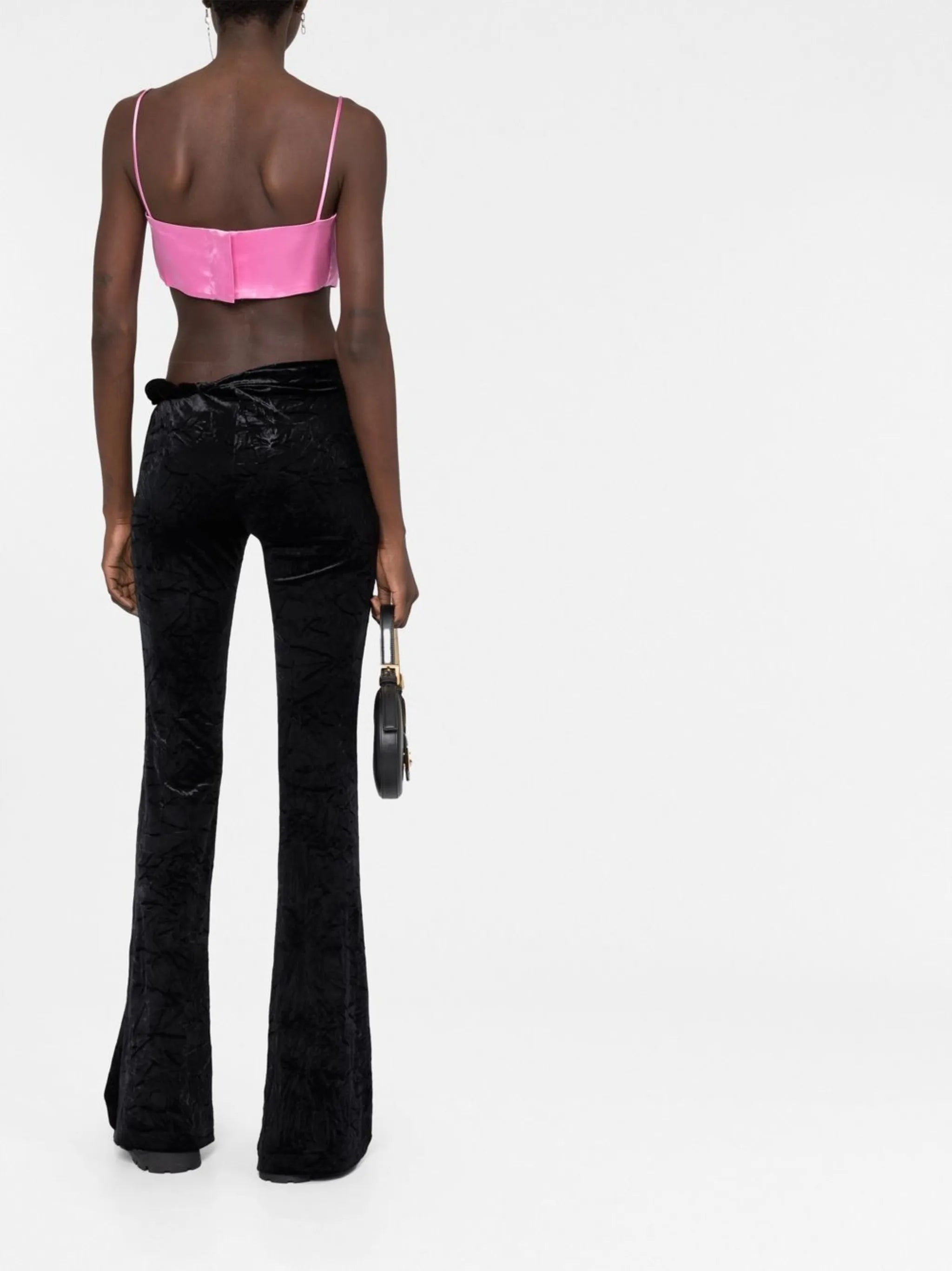 flared velvet trousers