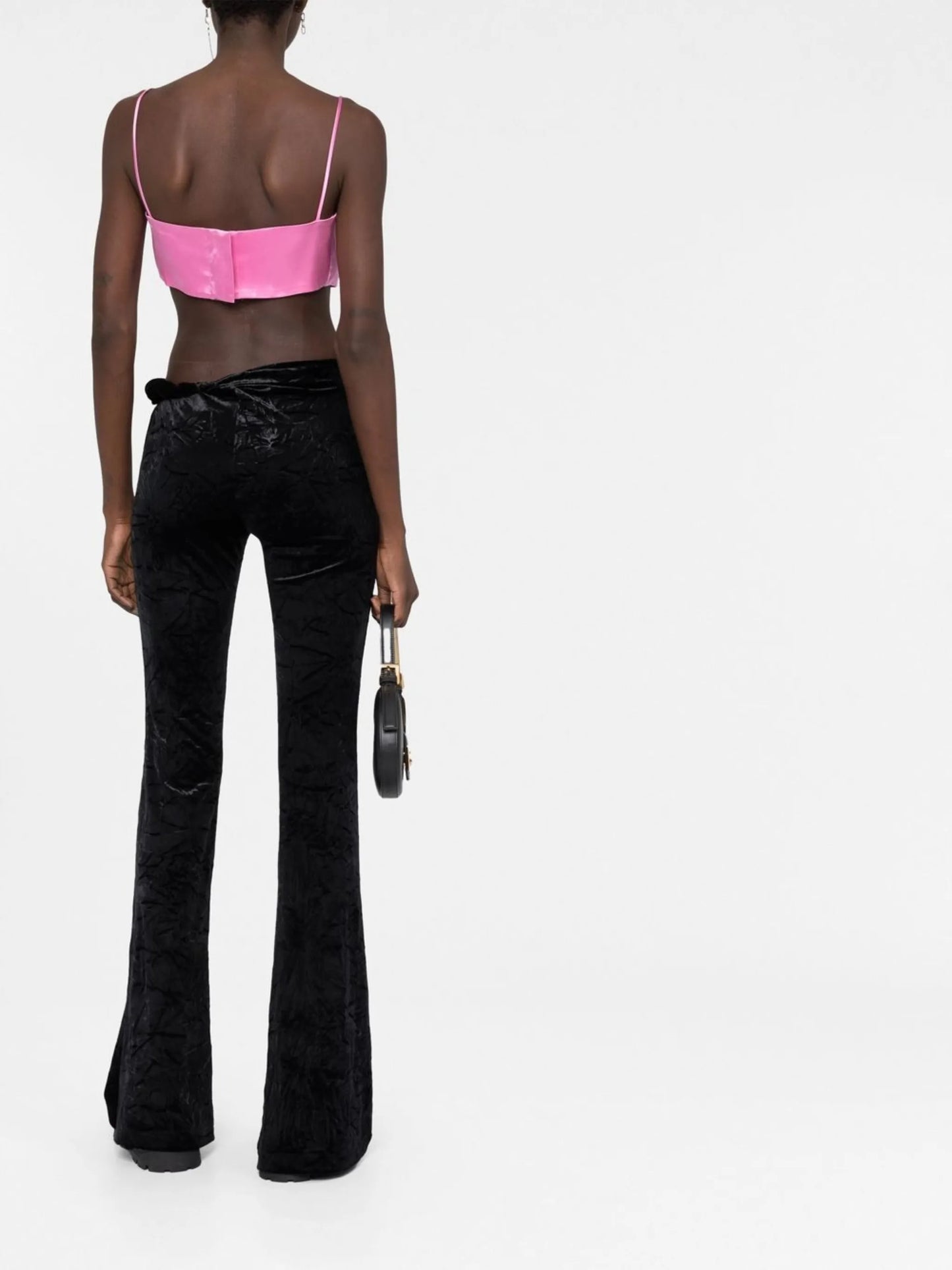 flared velvet trousers