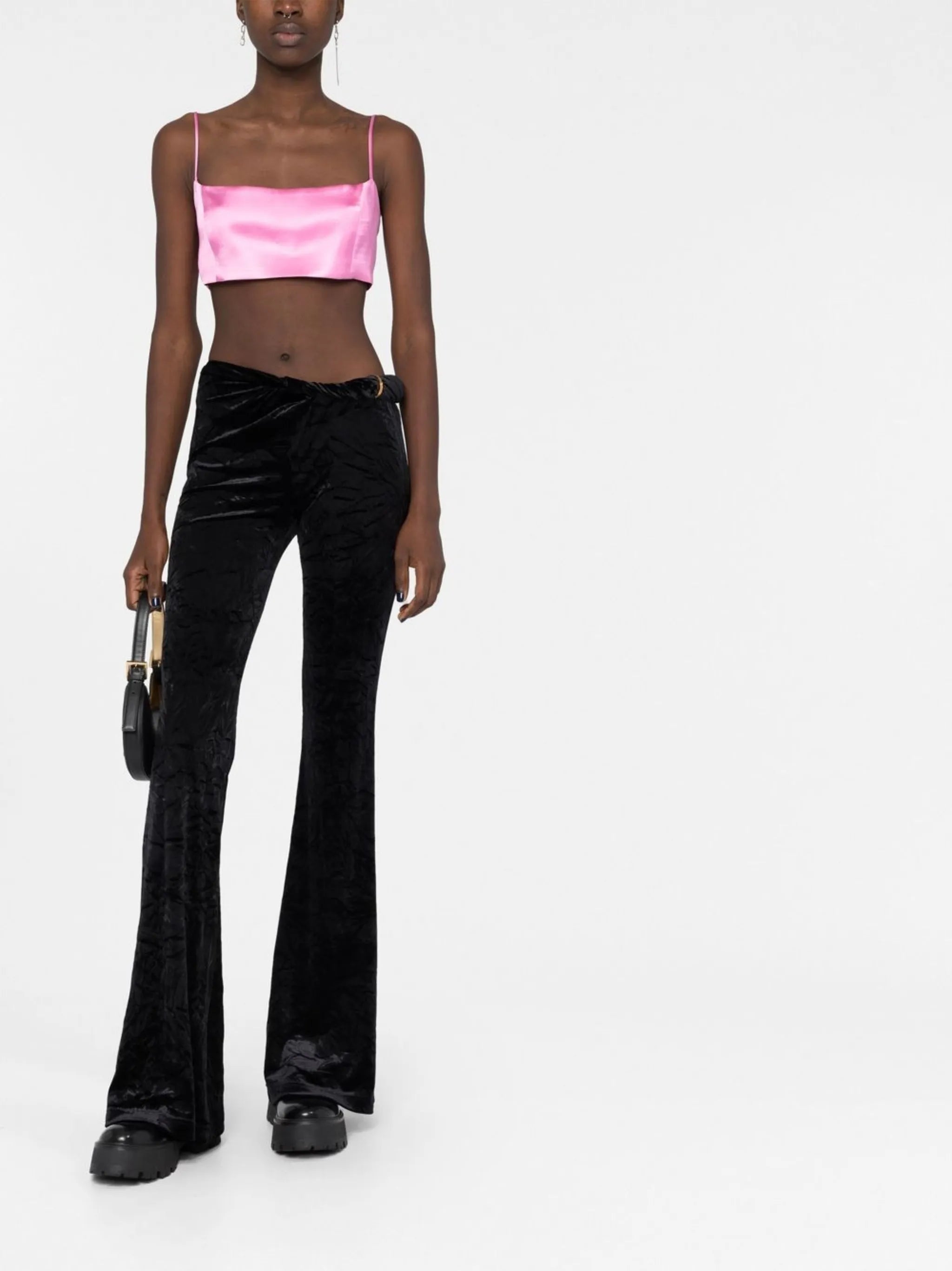 flared velvet trousers