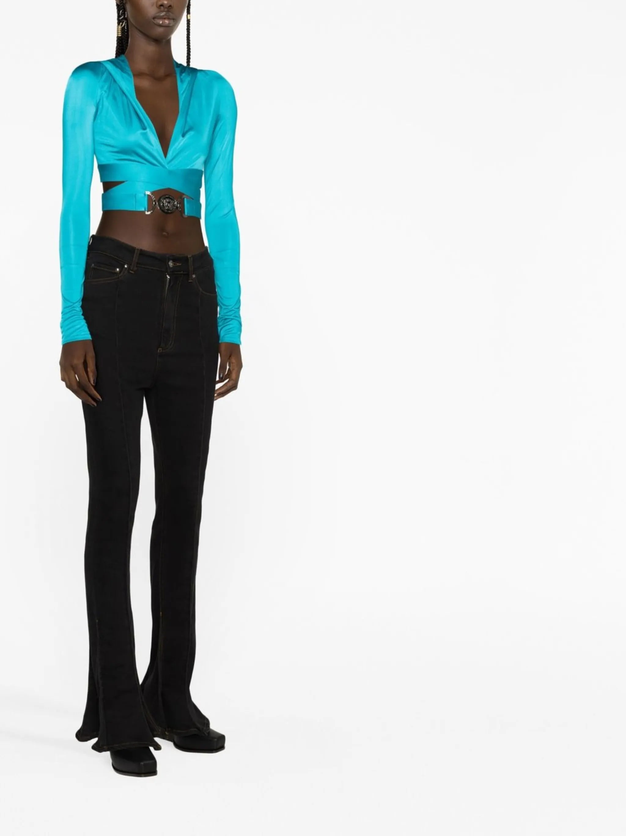 Medusa Biggie crop hoodie