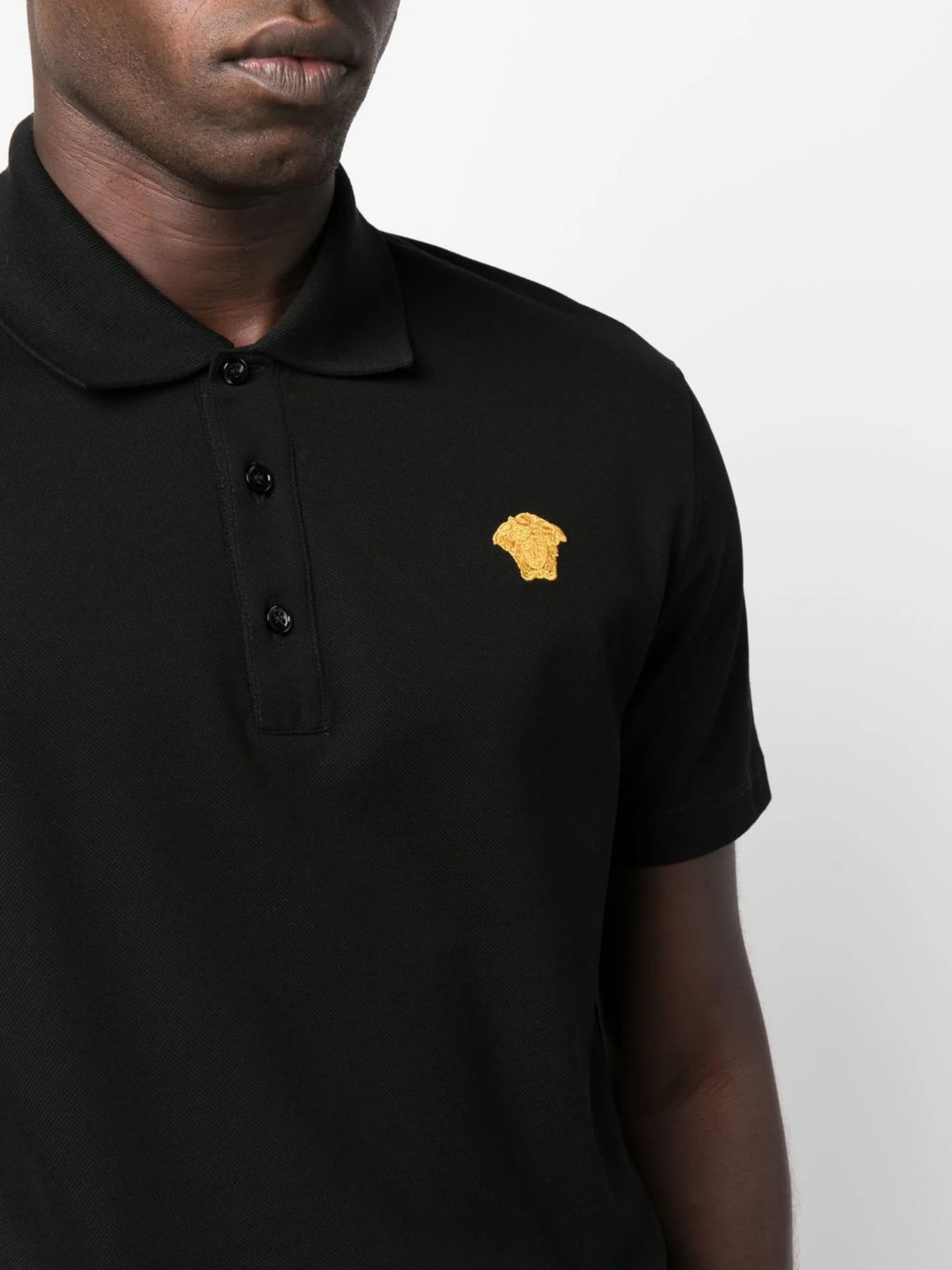 Medusa embroidered polo shirt
