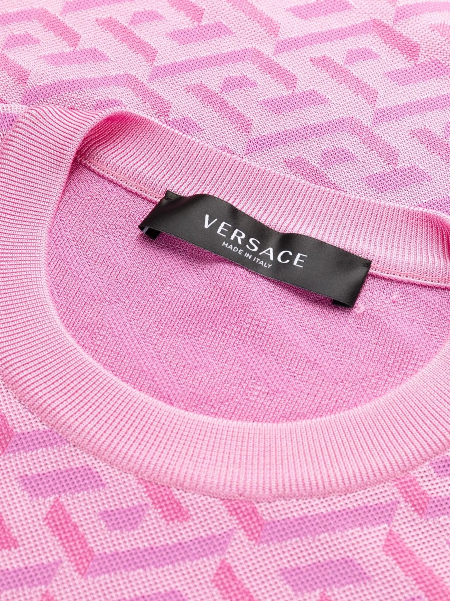 all-over logo-print knit dress