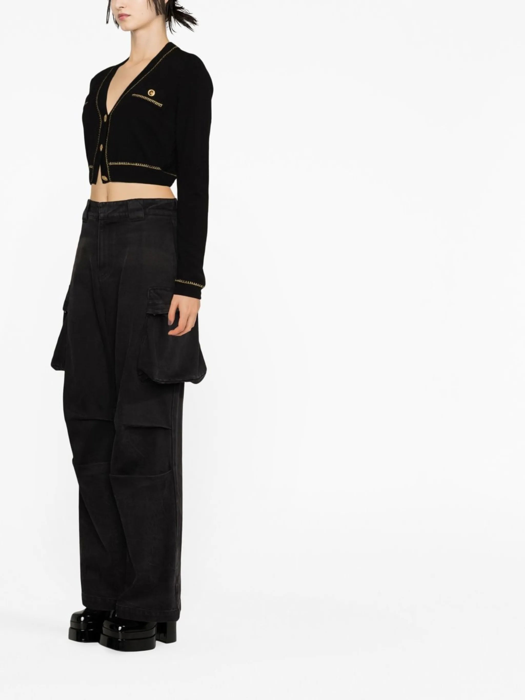 Medusa cropped cardigan