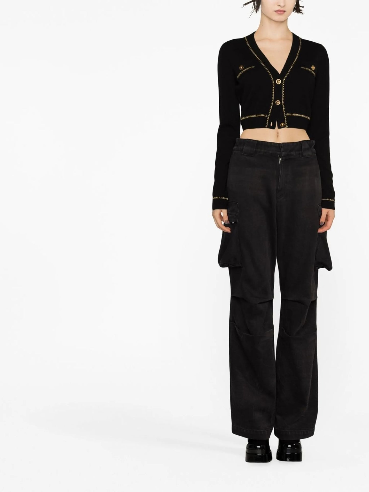 Medusa cropped cardigan