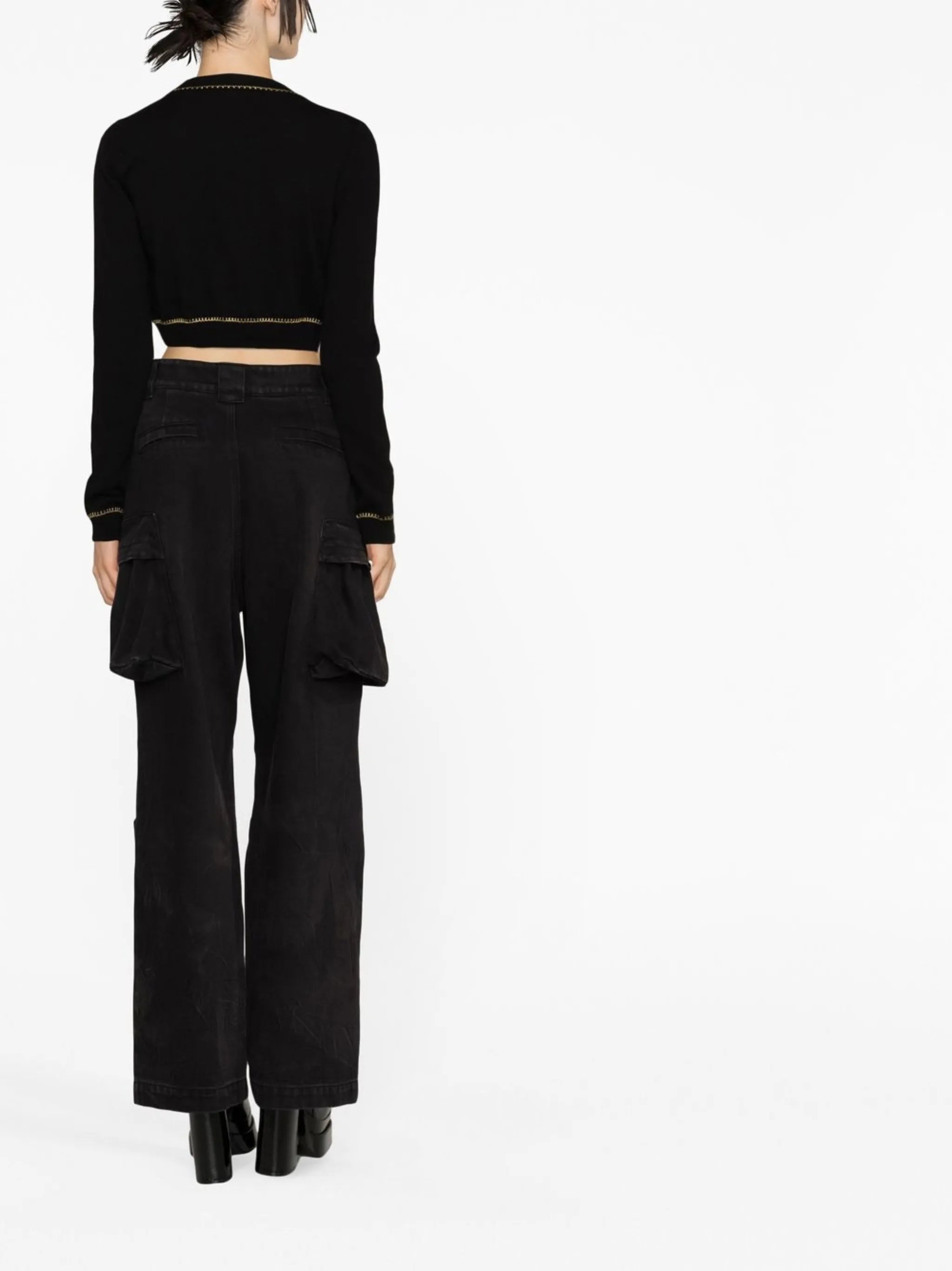 Medusa cropped cardigan