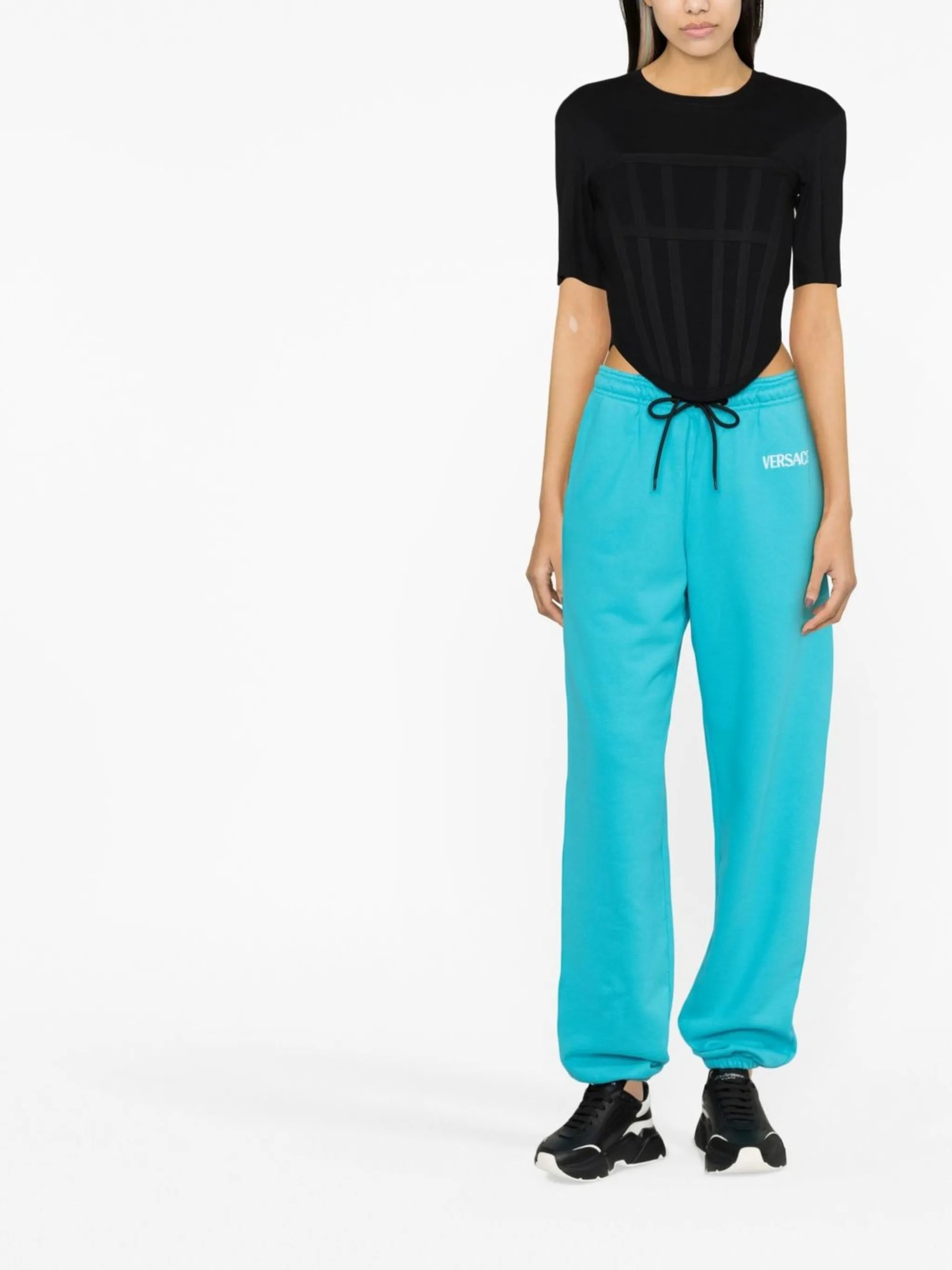 logo-print track pants