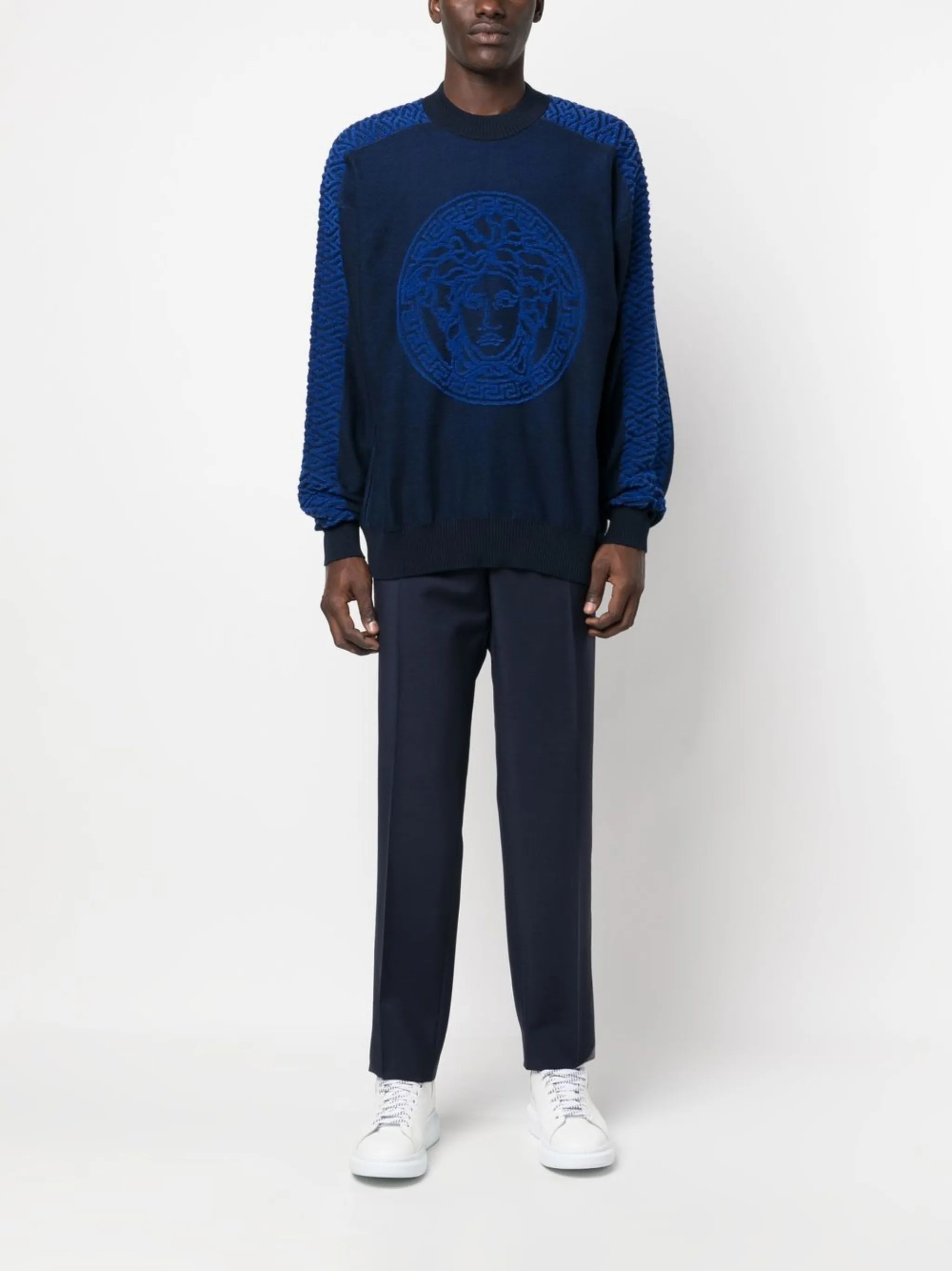 Medusa motif jumper