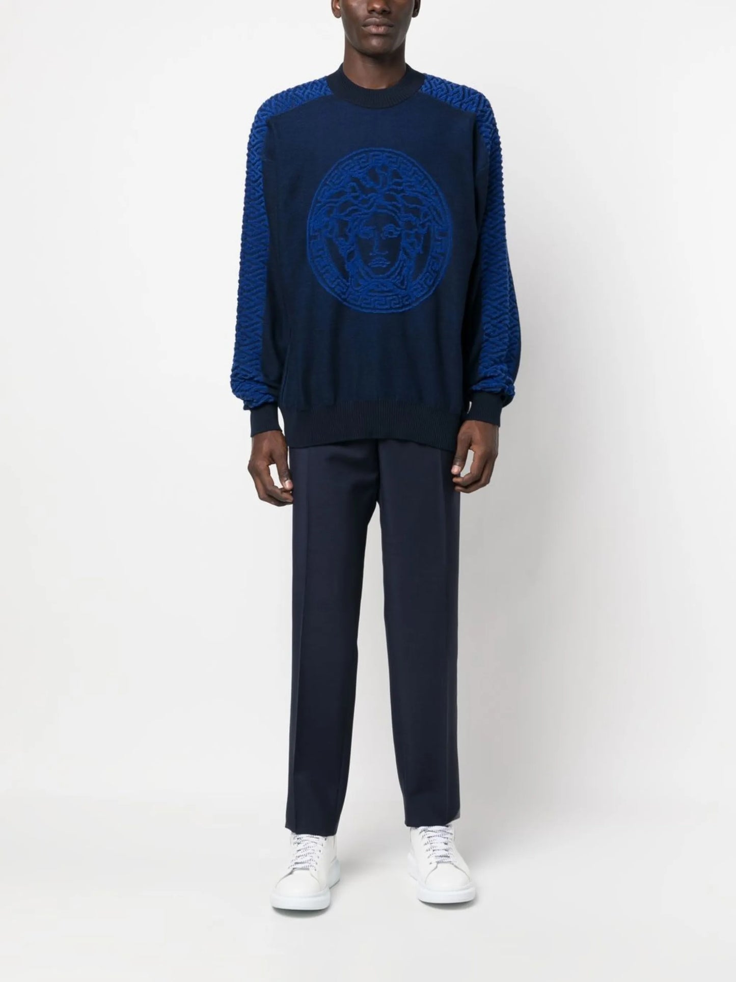 Medusa motif jumper