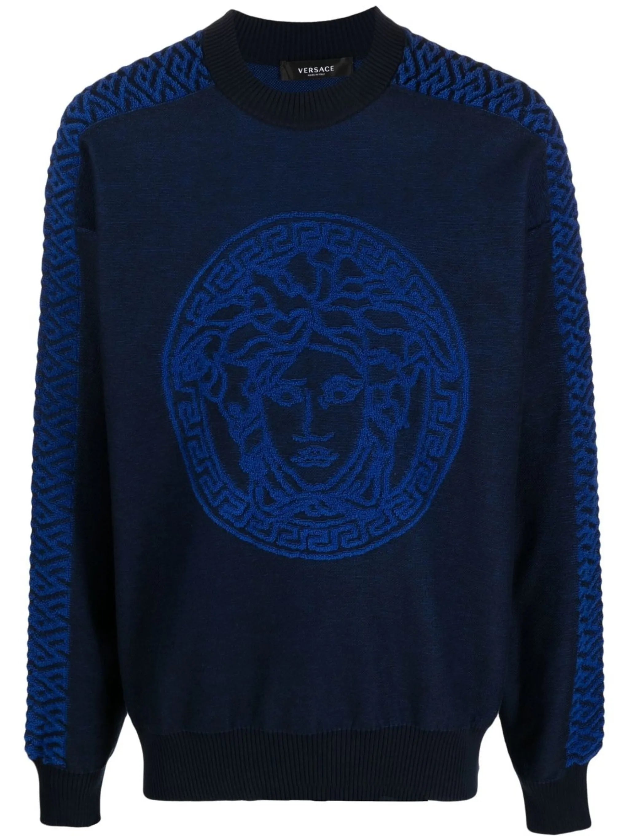 Medusa motif jumper