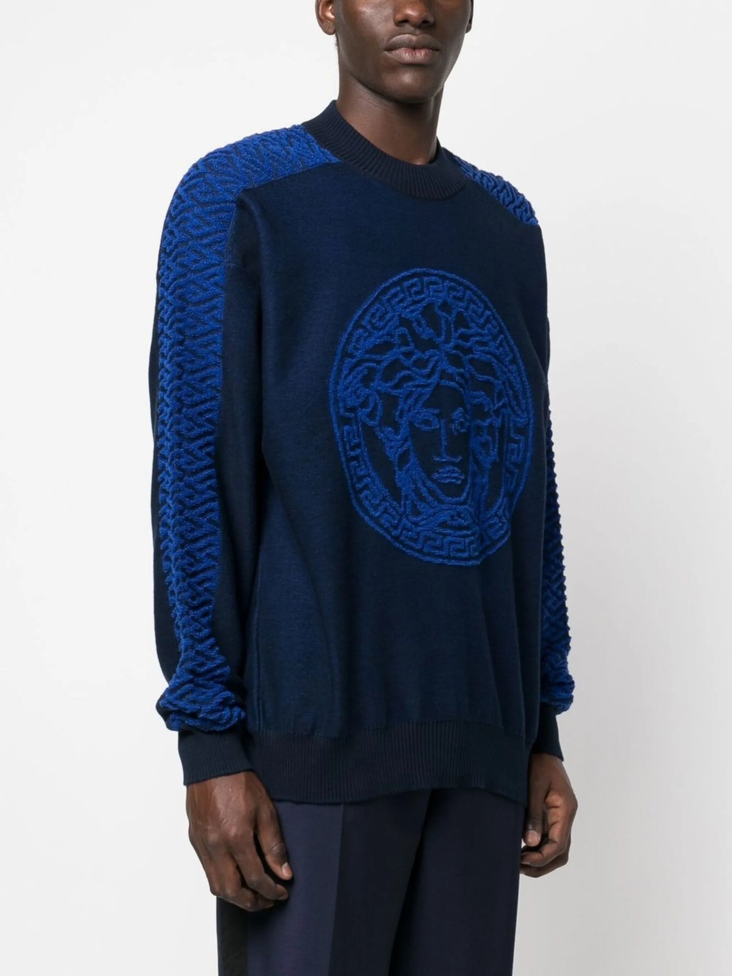 Medusa motif jumper