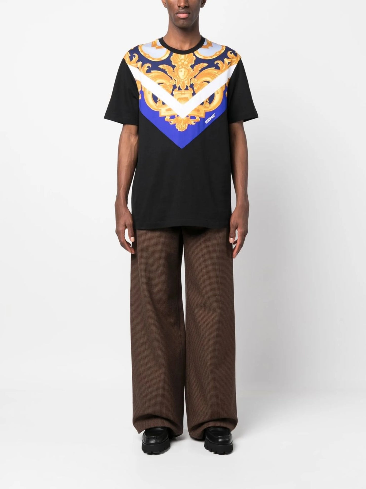 Medusa-print detail T-shirt