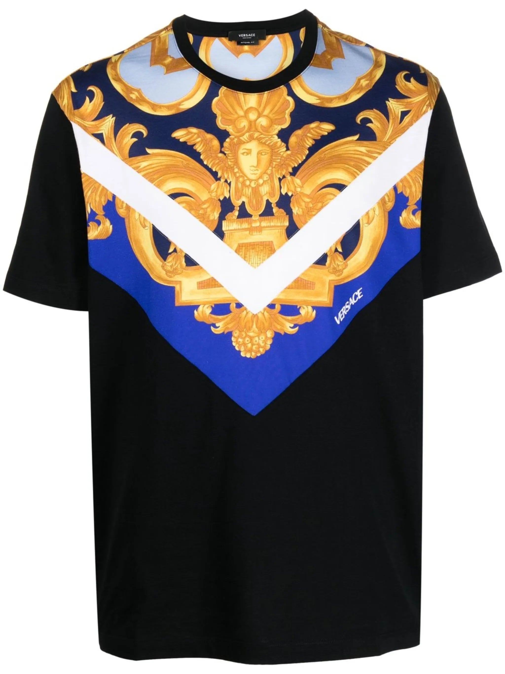 Medusa-print detail T-shirt