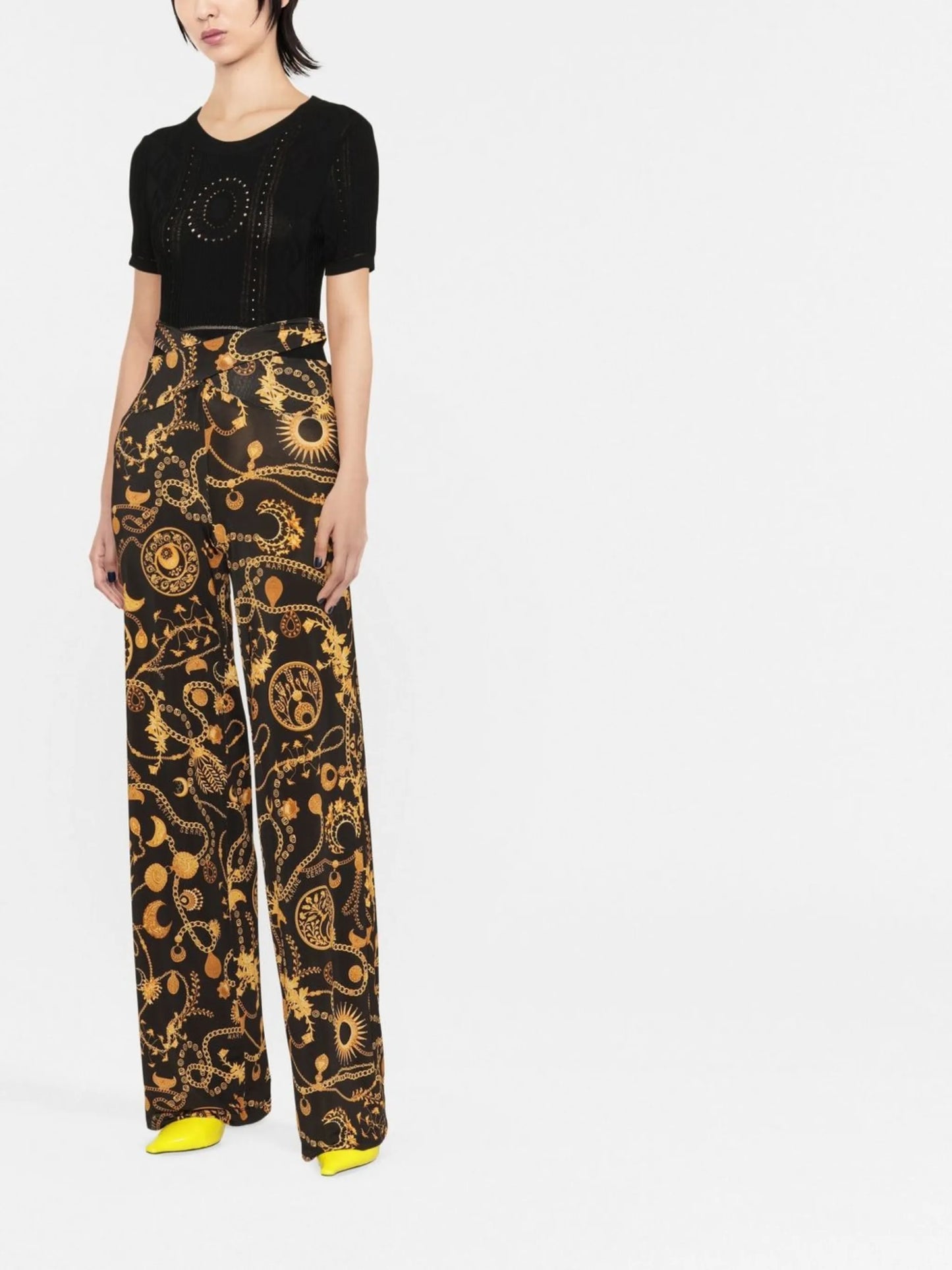 Ornament Jewellery-print jumpsuit