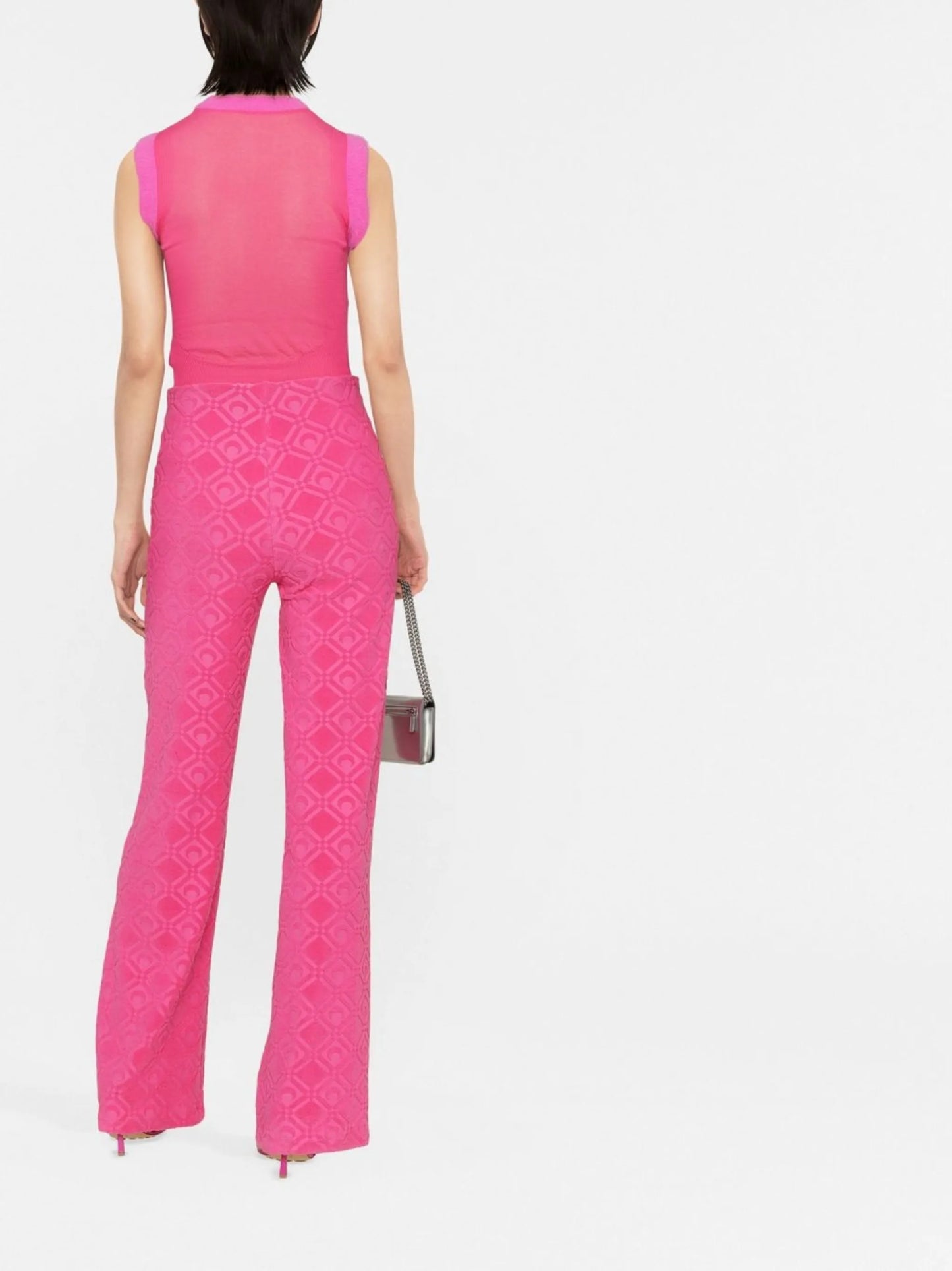 Moon Sponge flared trousers