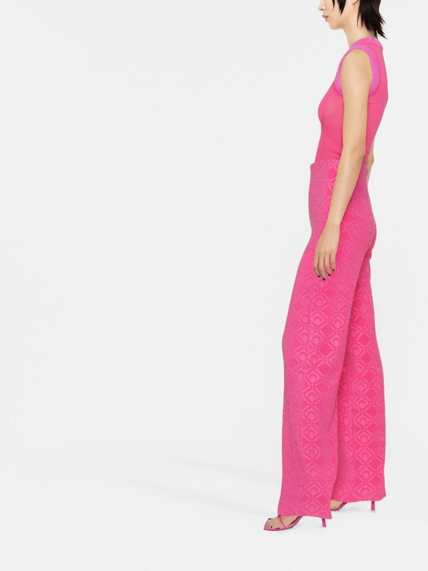 Moon Sponge flared trousers