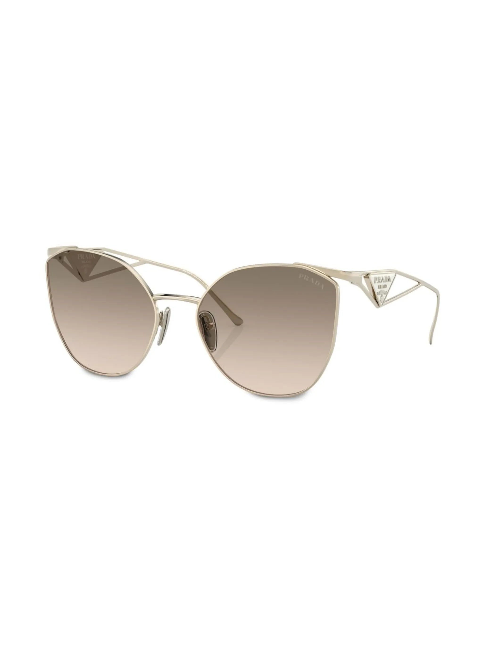 logo cat-eye frame sunglasses