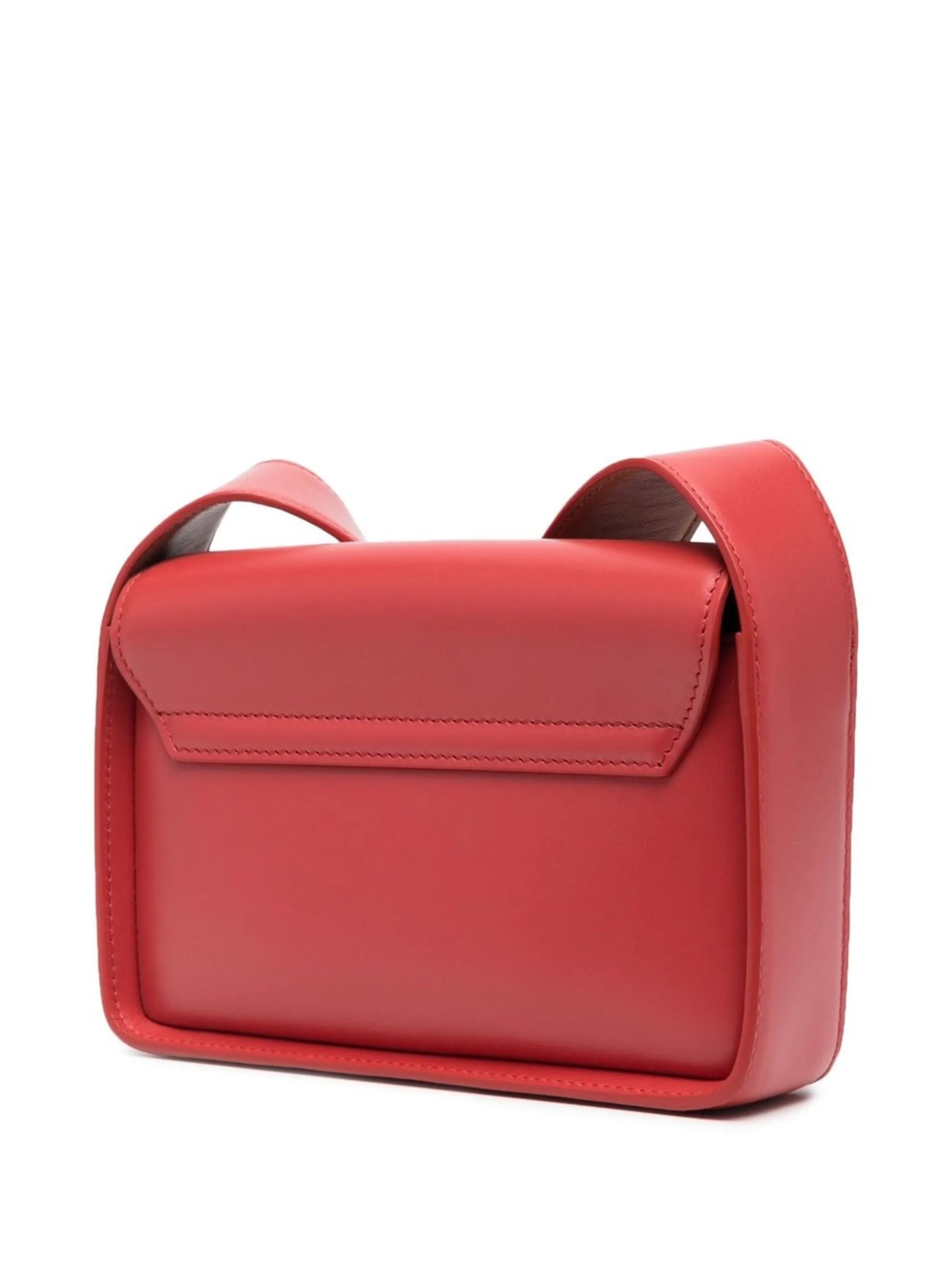 logo-stamp leather shoulder bag