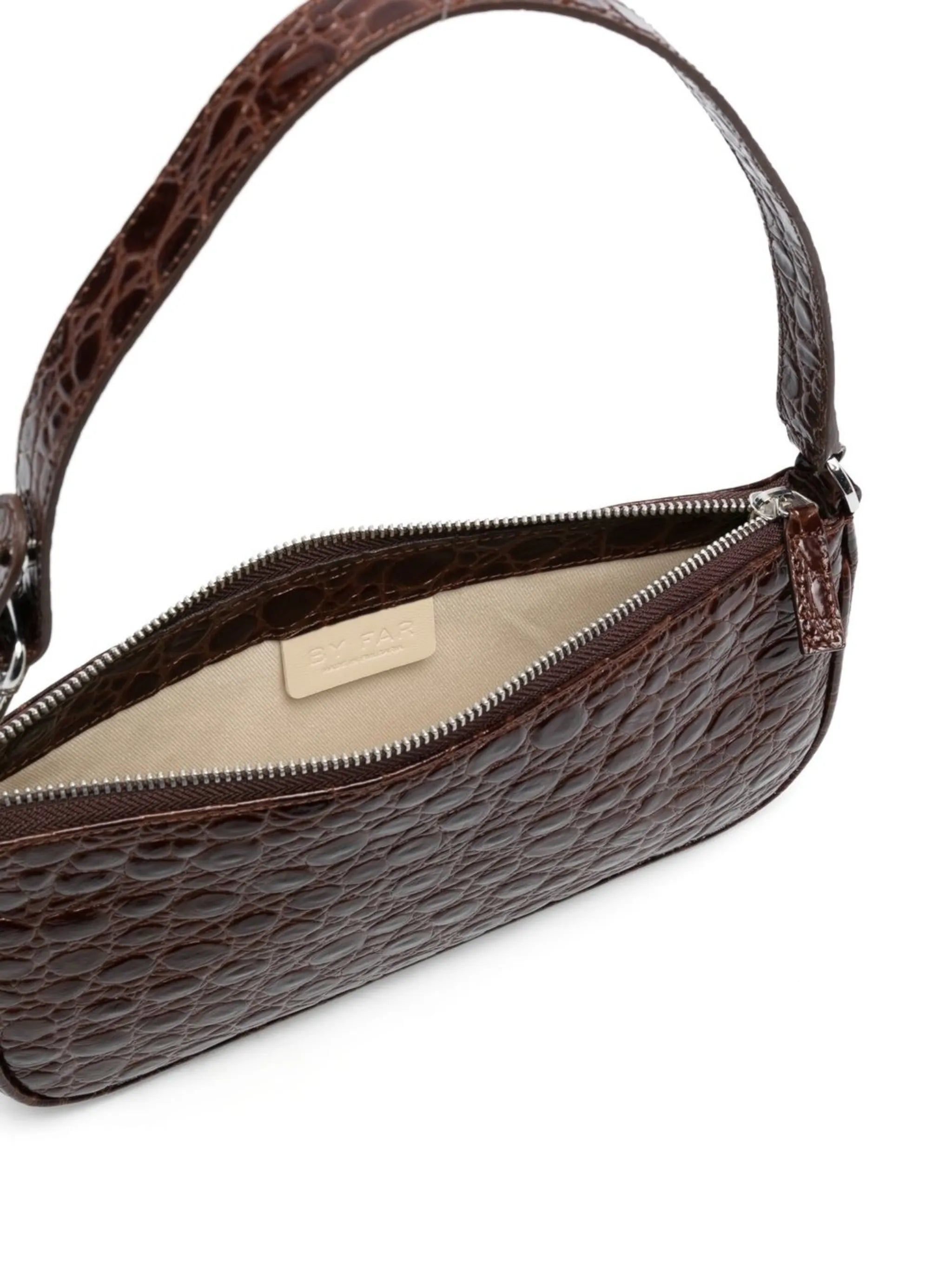 crocodile-effect bag