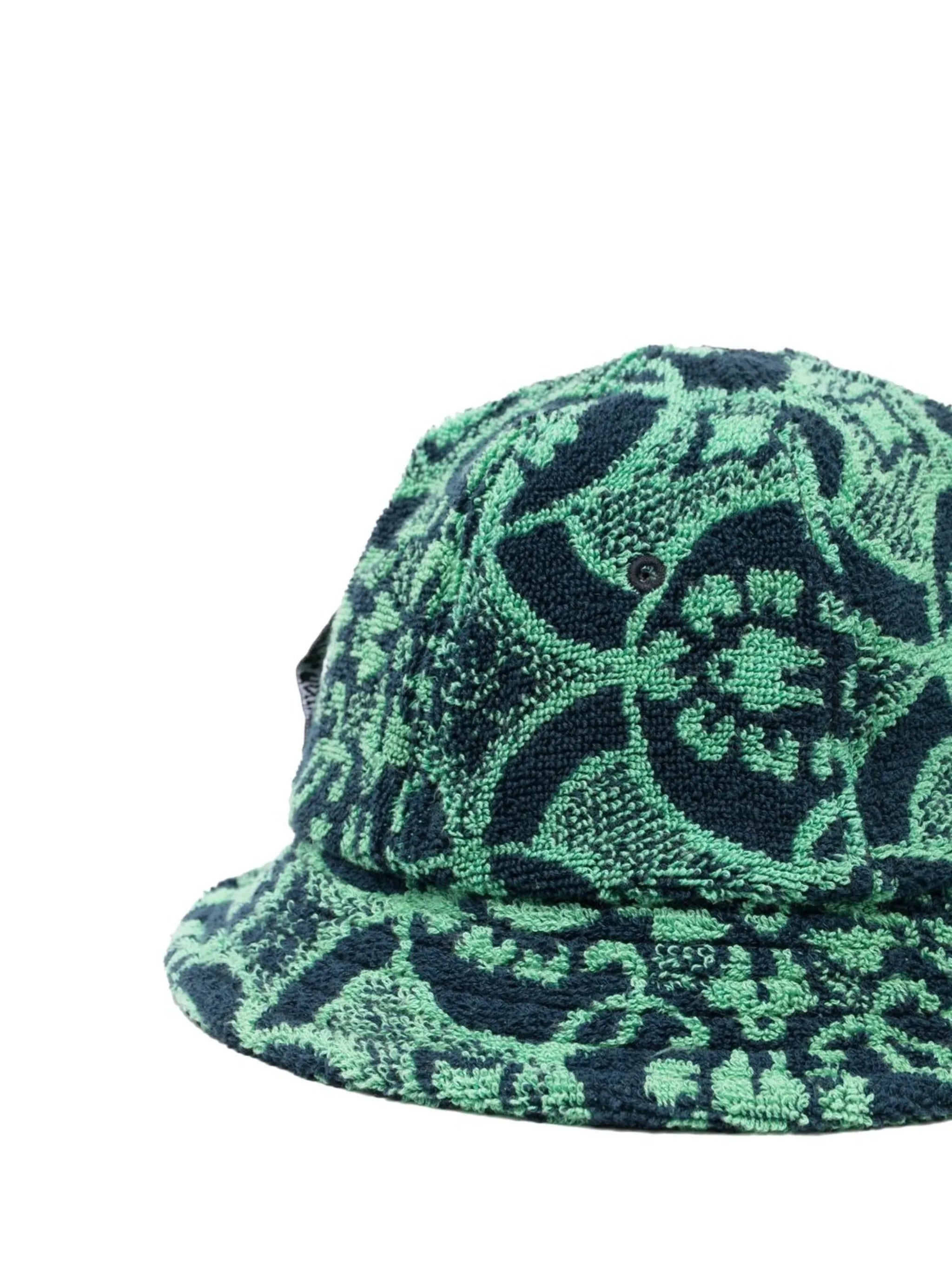 graphic-print cotton bucket hat