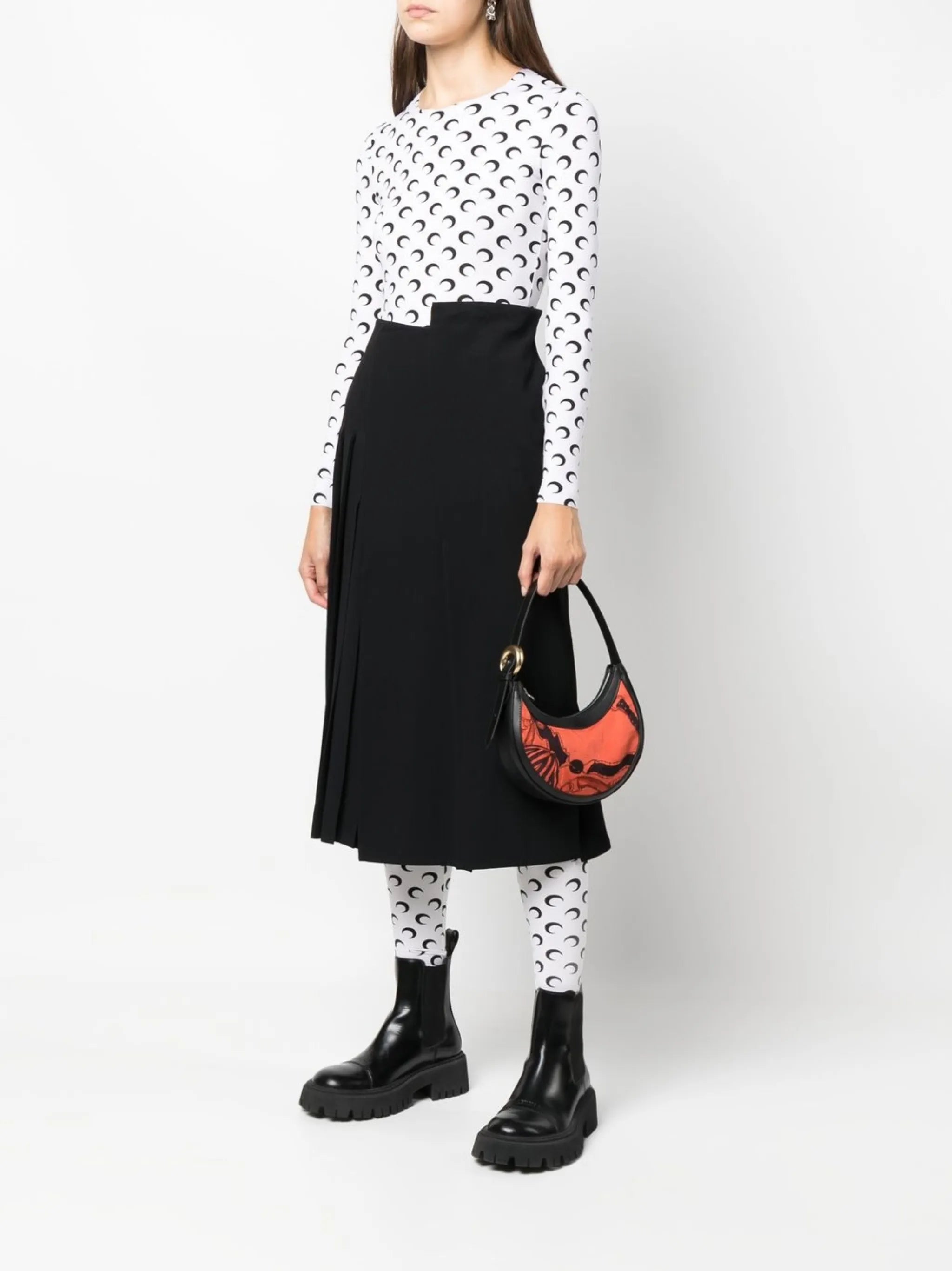 graphic-print eclipse shoulder bag