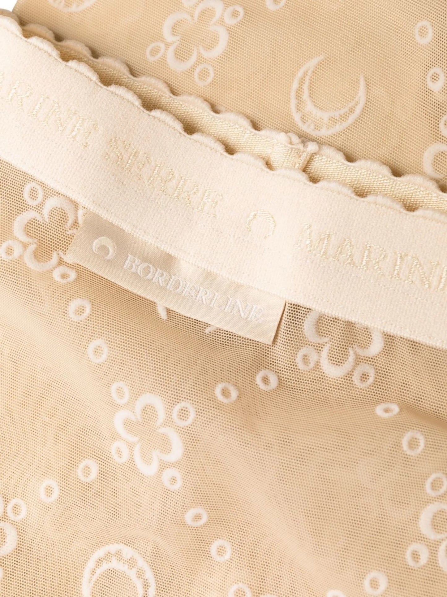 monogram-pattern tights
