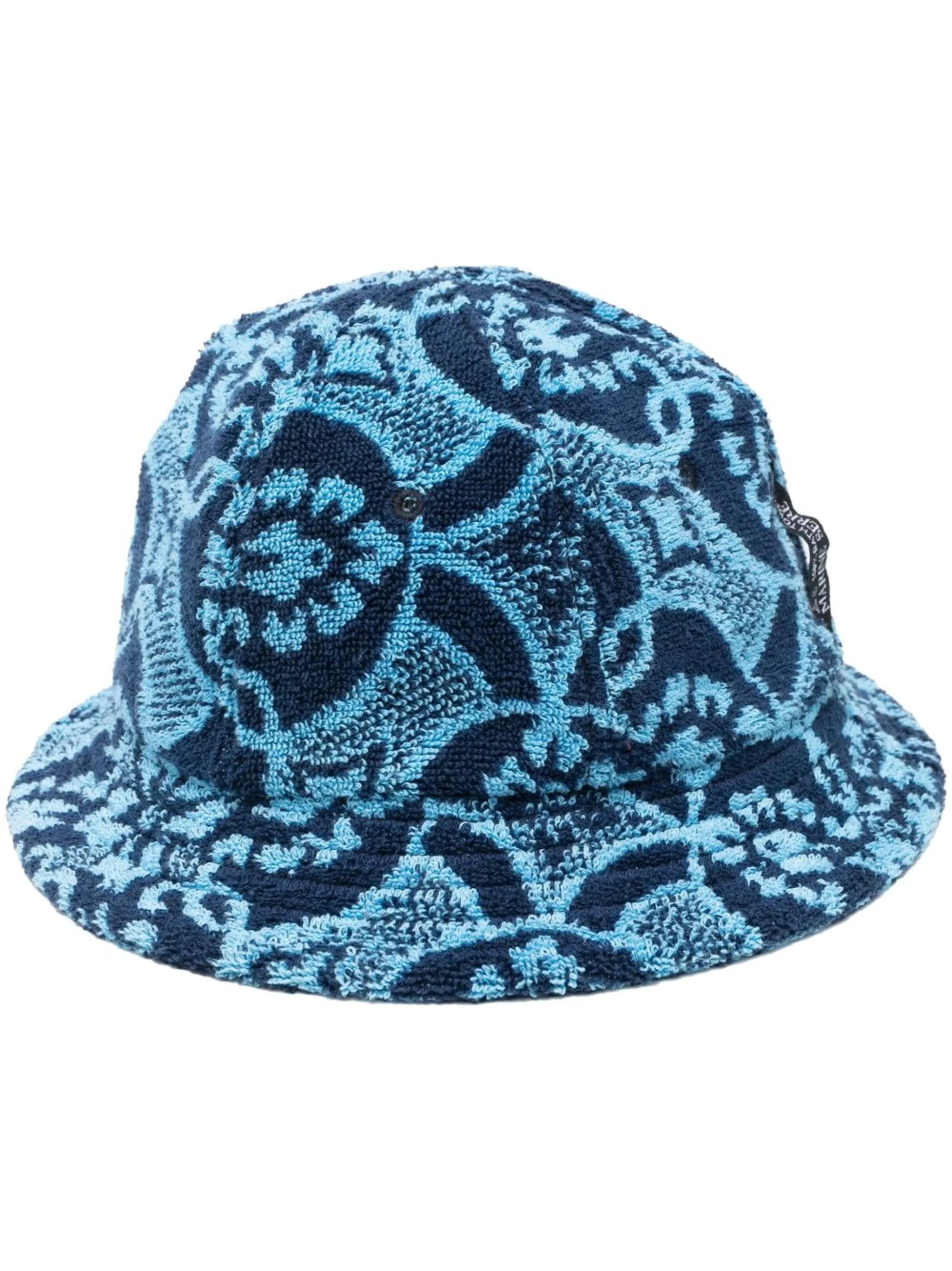 graphic-print cotton bucket hat
