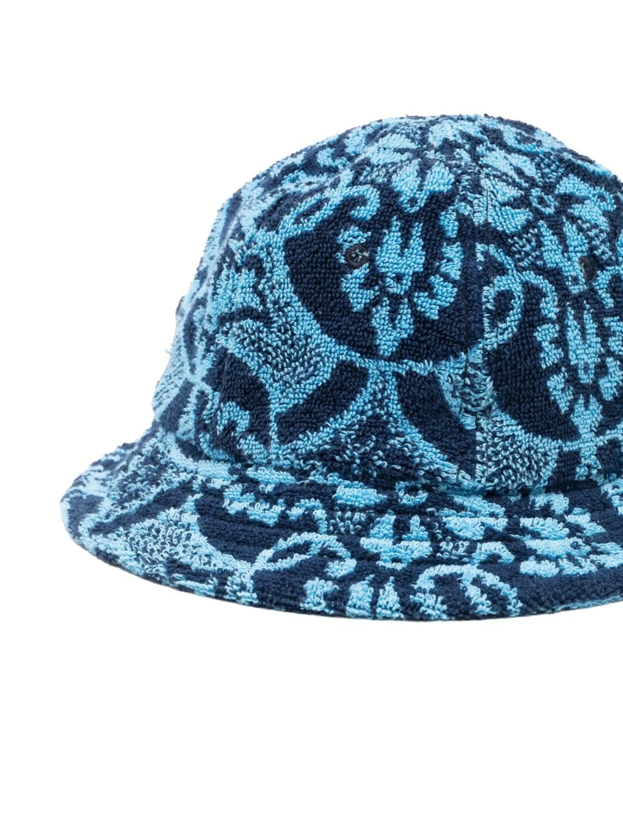 graphic-print cotton bucket hat