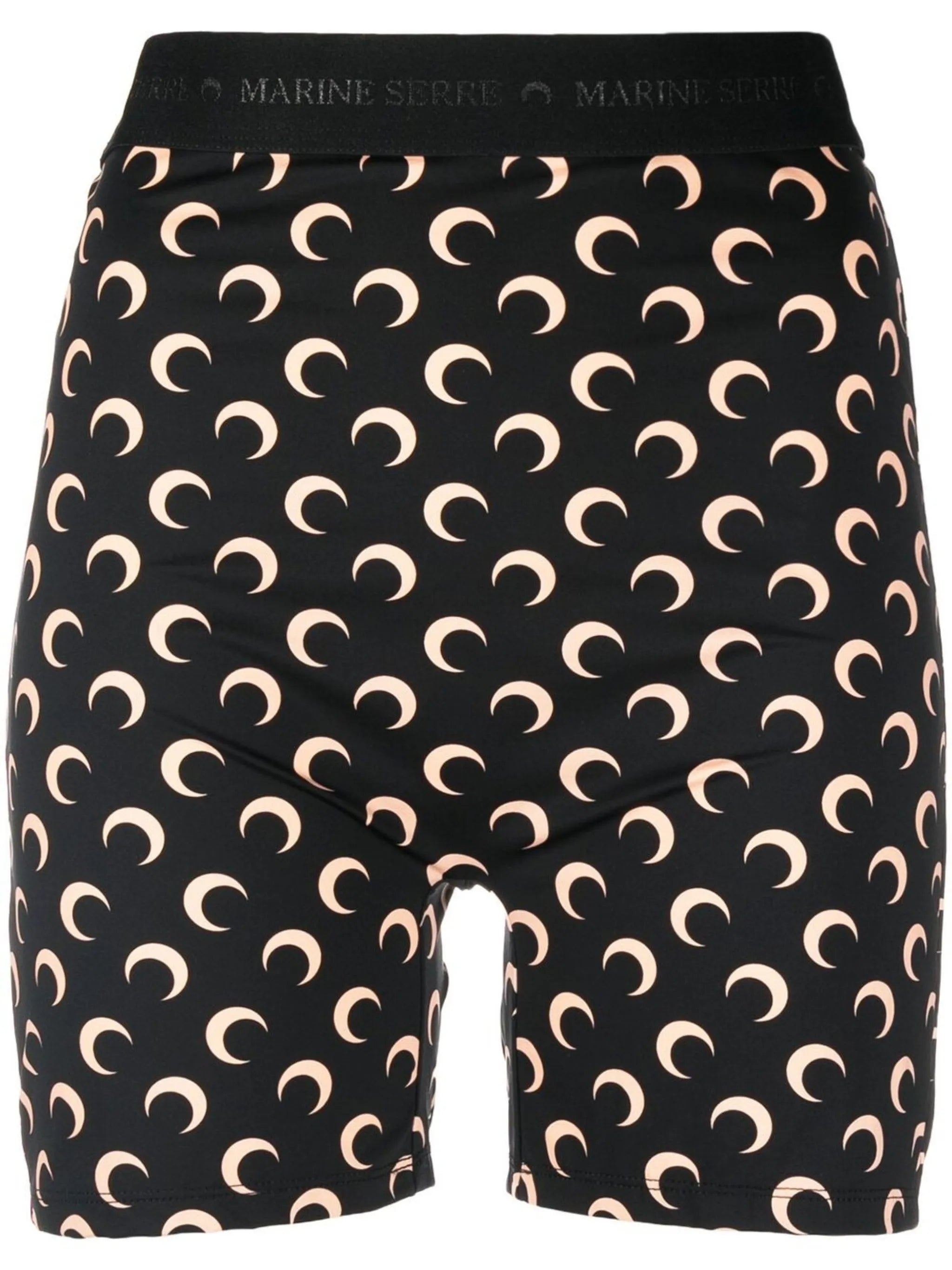 Moon-print cycling shorts