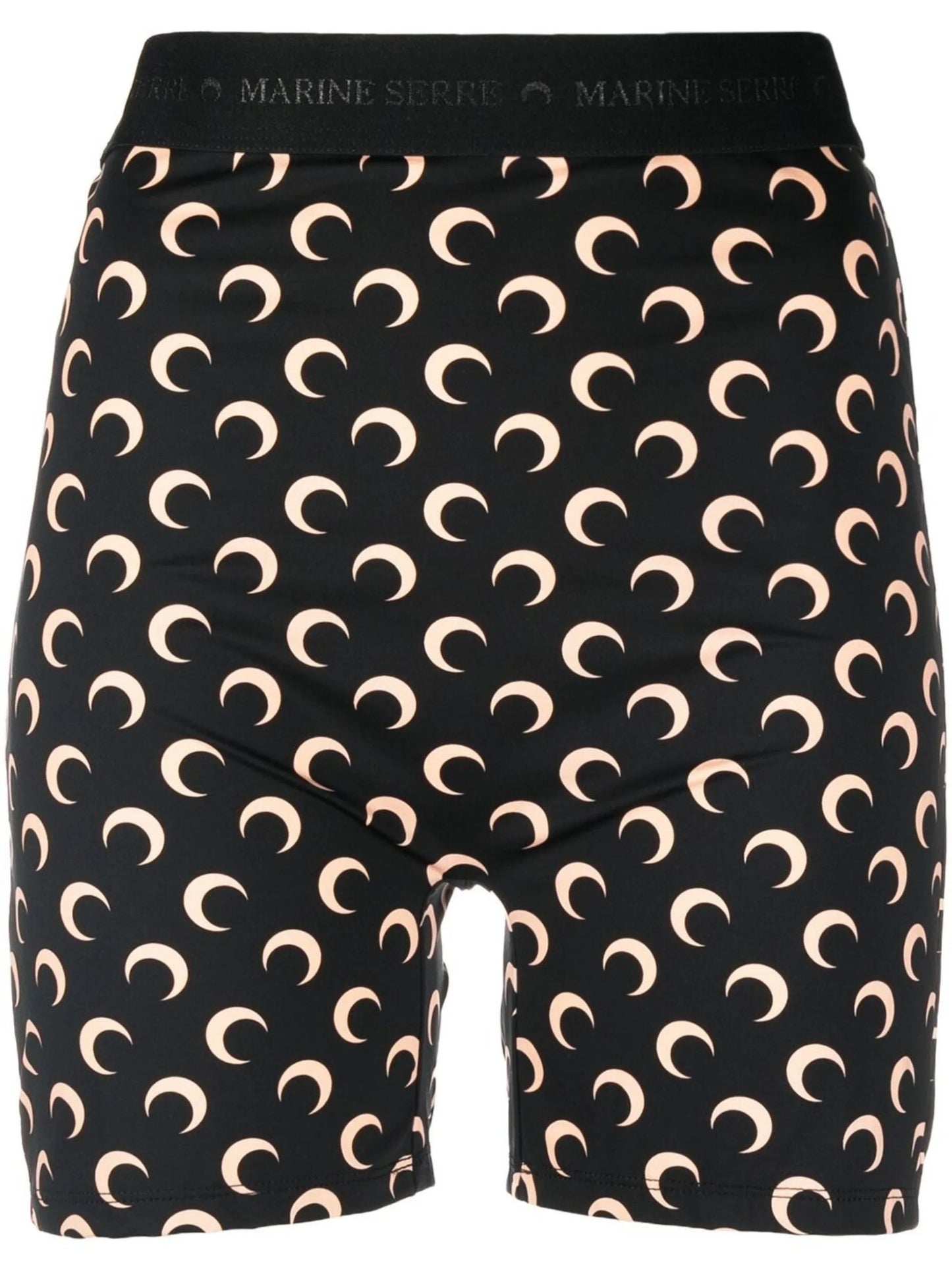 Moon-print cycling shorts
