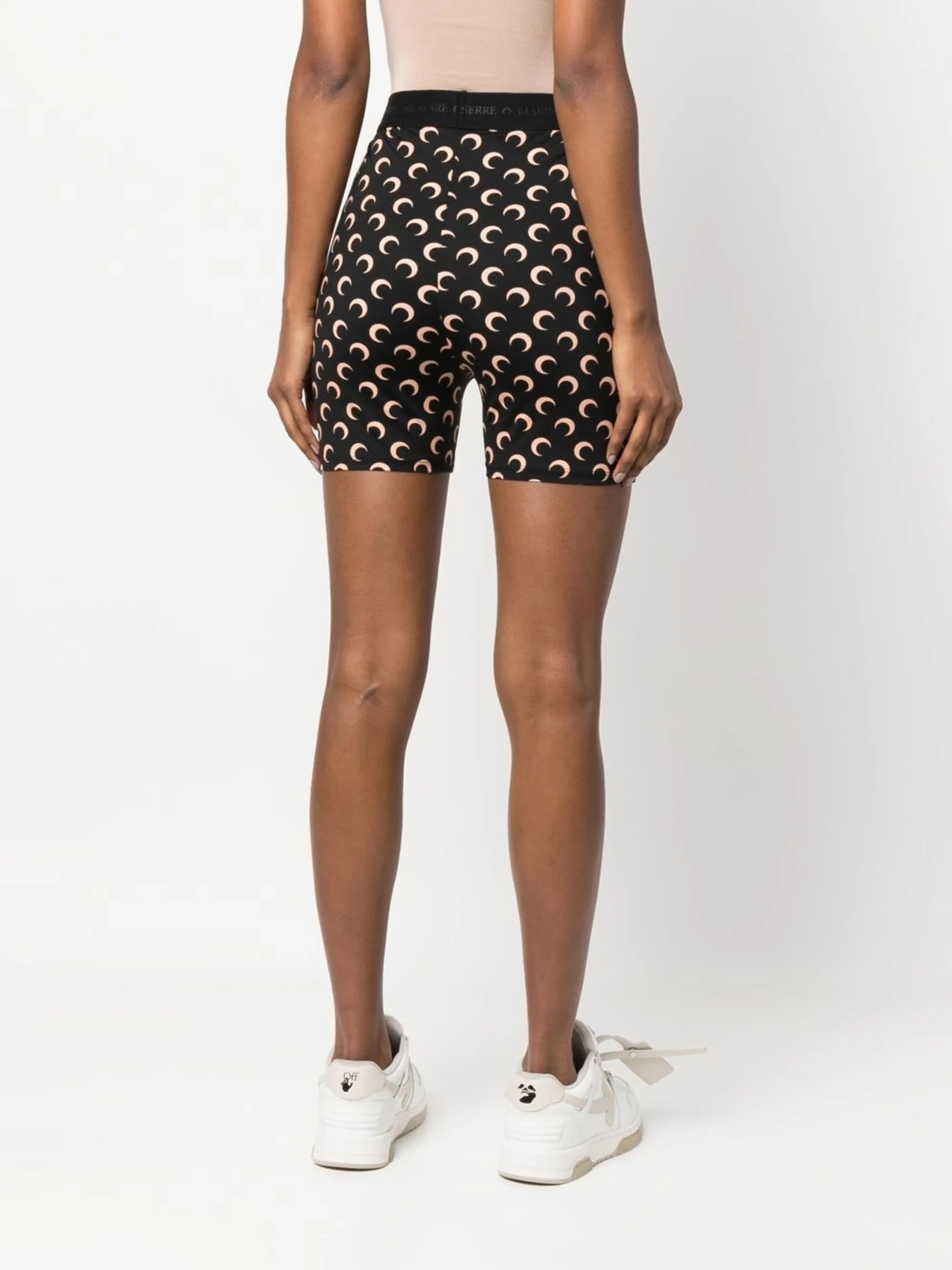 Moon-print cycling shorts