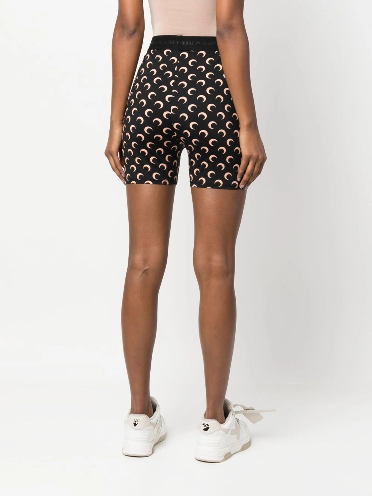 Moon-print cycling shorts