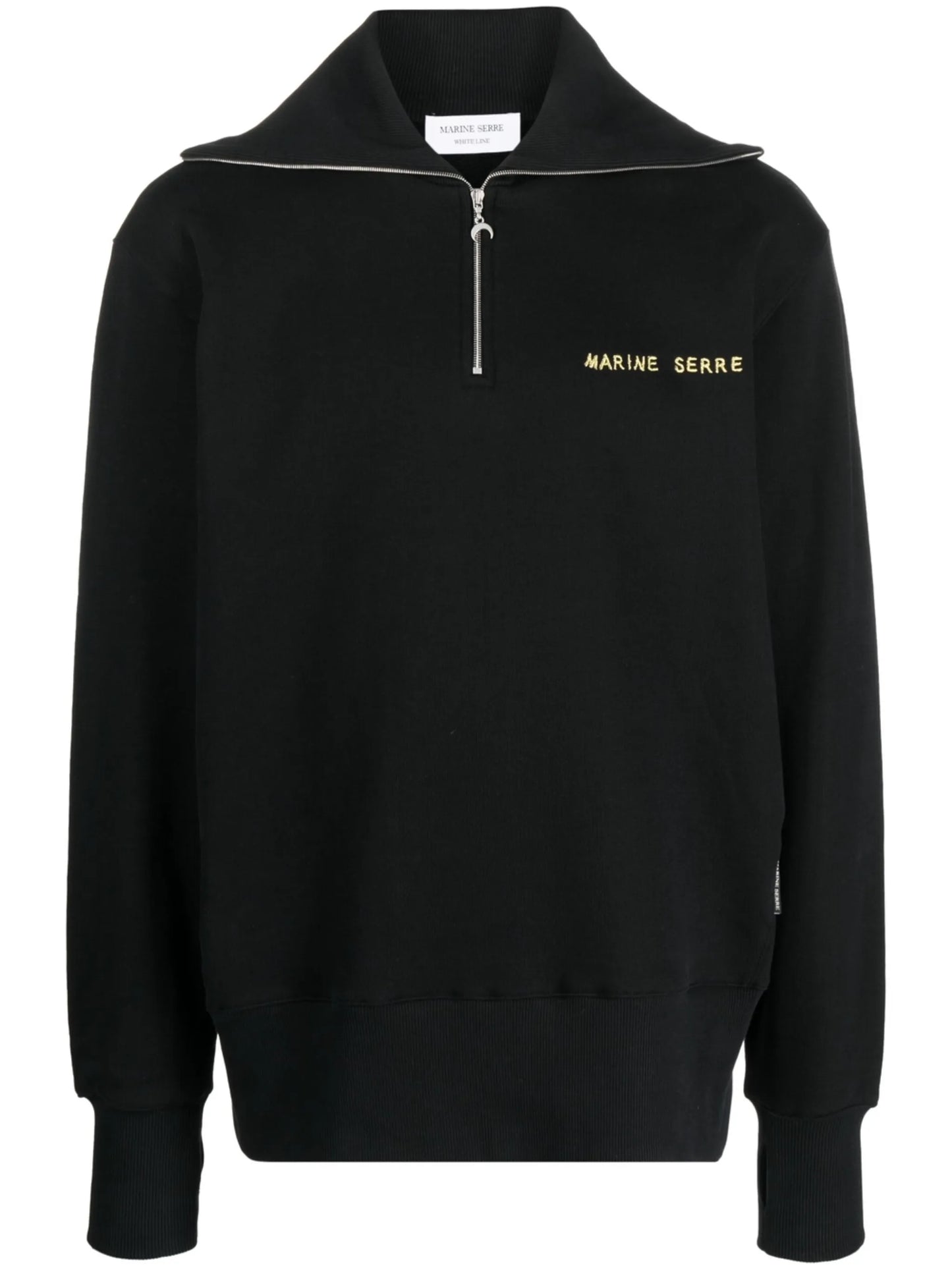 logo-embroidered half-zip sweatshirt