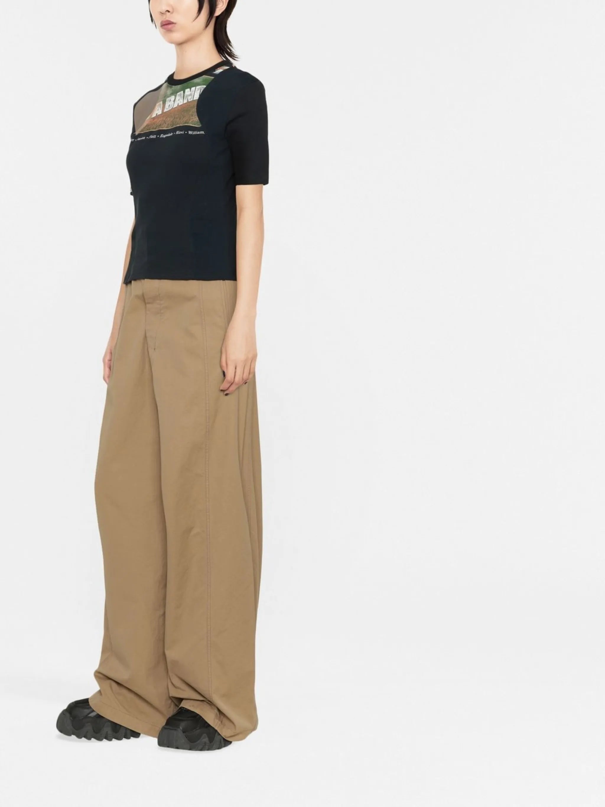 regenerated graphic-print T-shirt