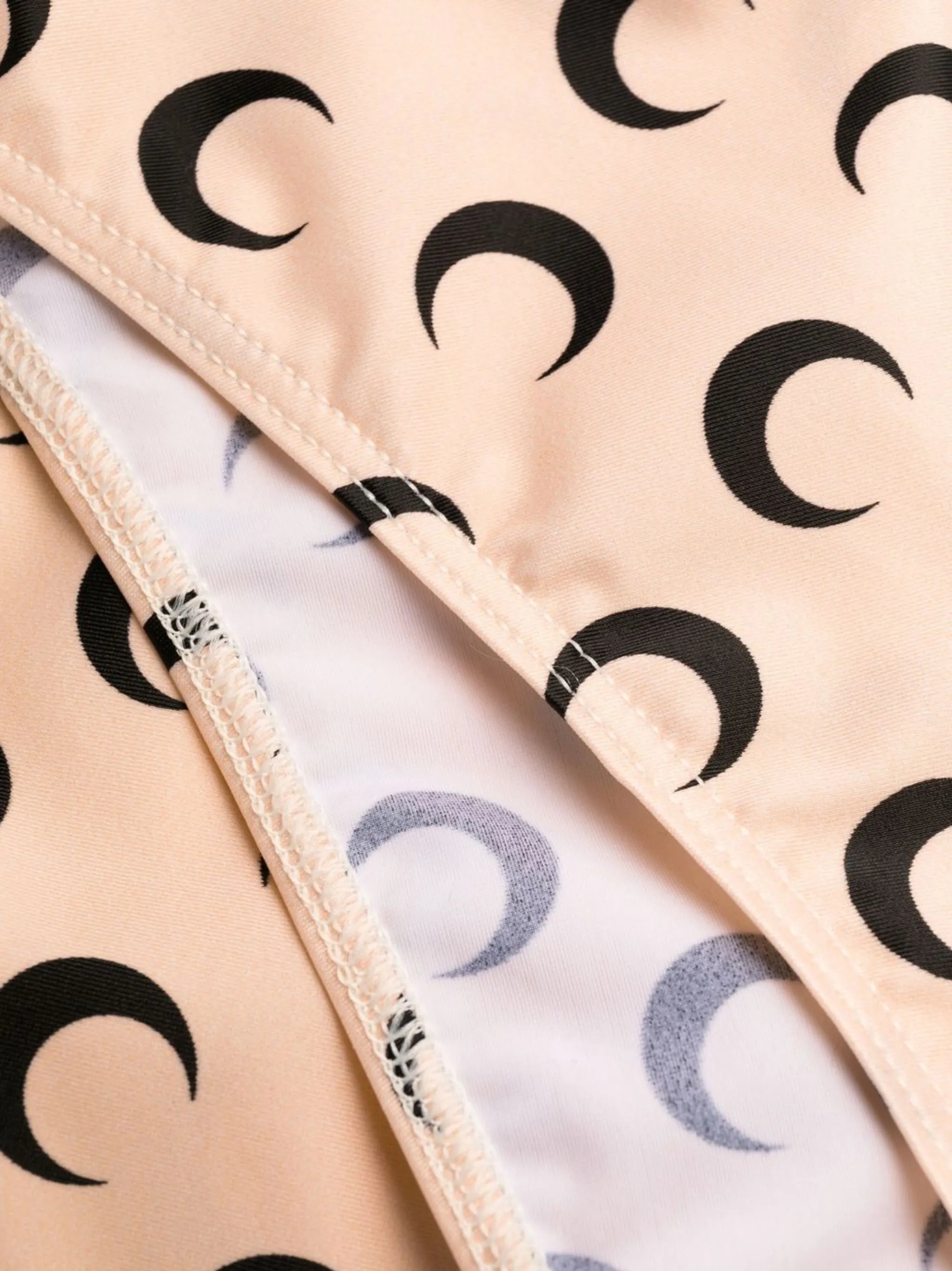 Crescent Moon-print bikini