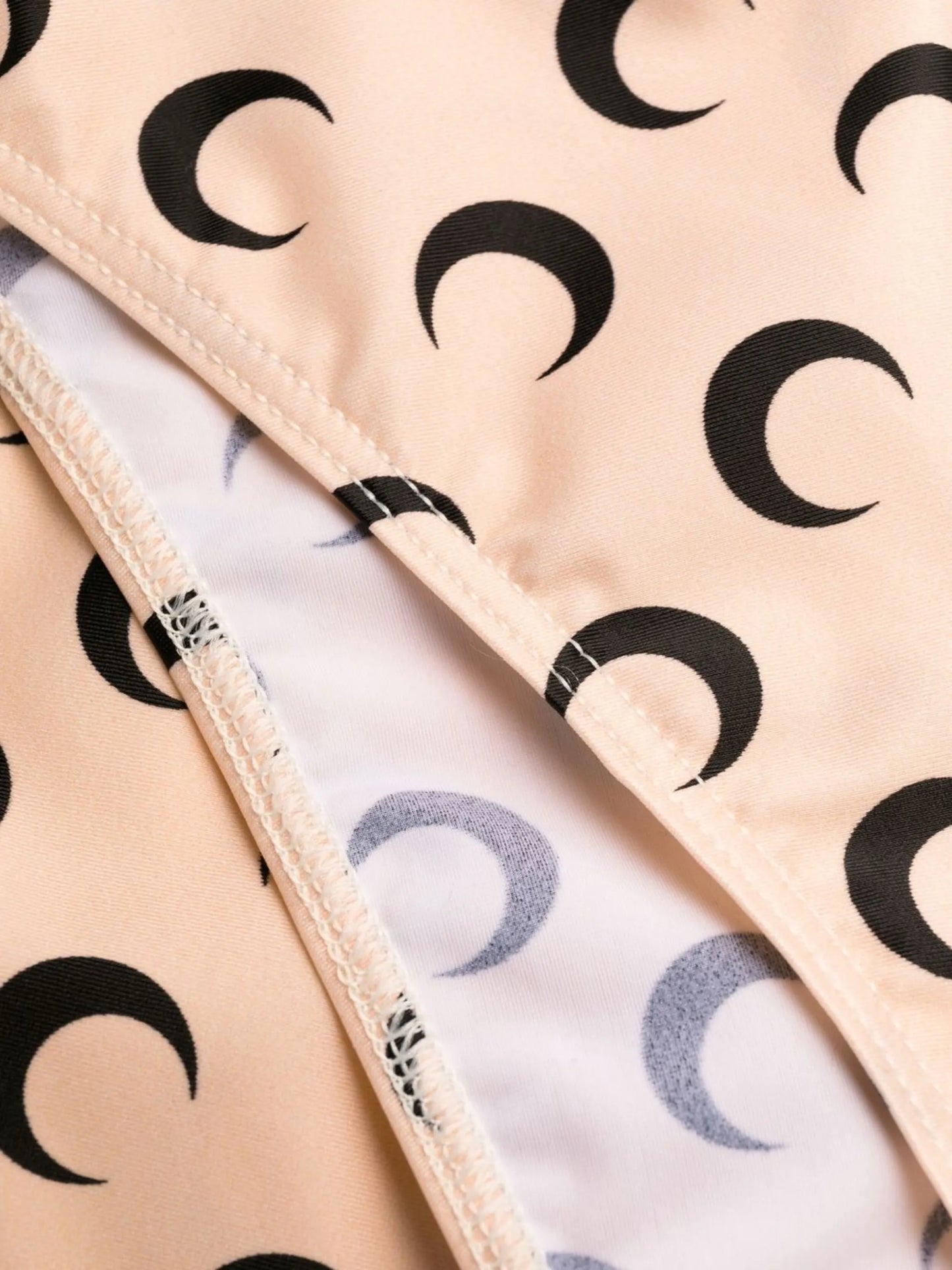 Crescent Moon-print bikini