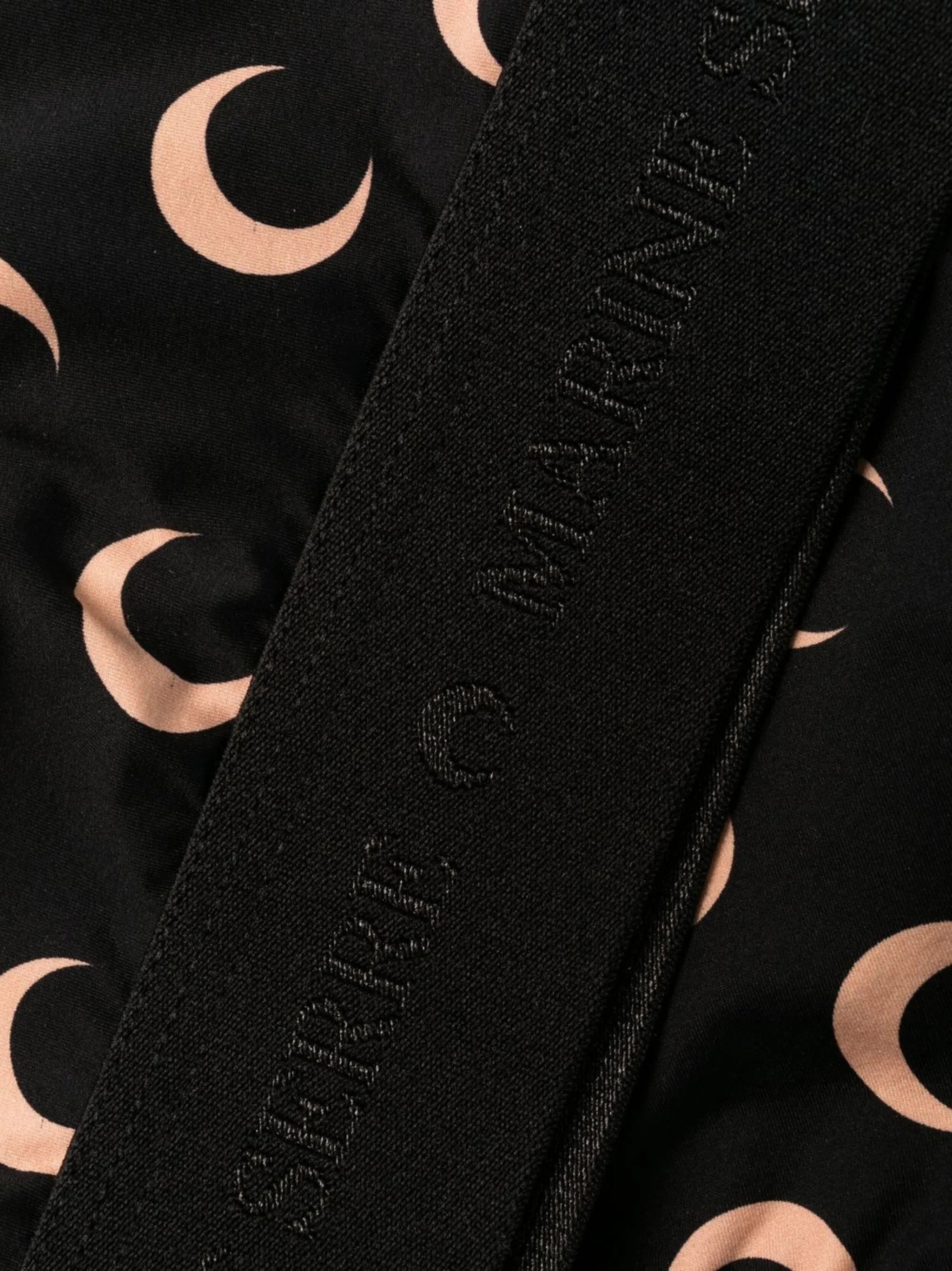 Crescent Moon-print crop top