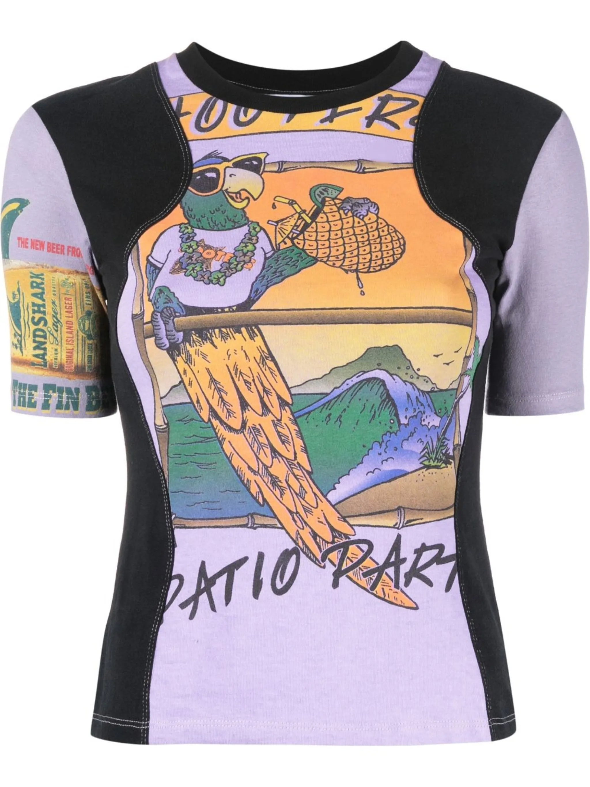 Regenerated graphic-print T-shirt